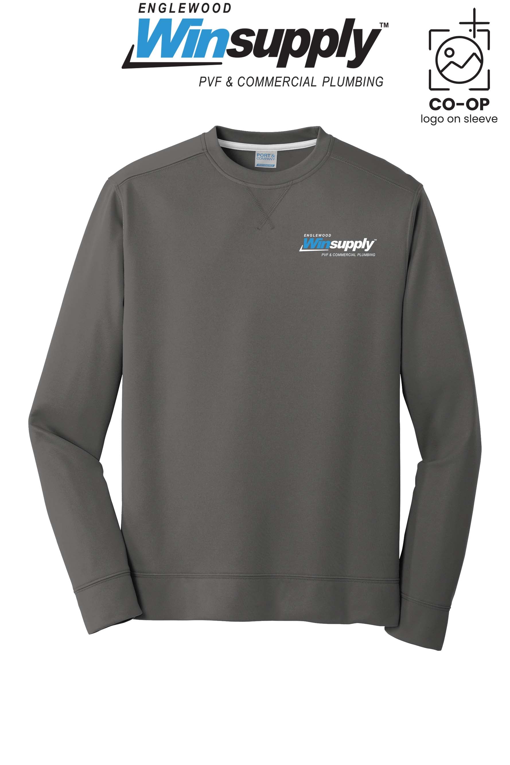 Port & Co™ Performance Fleece Crewneck Sweatshirt - Englewood Winsupply