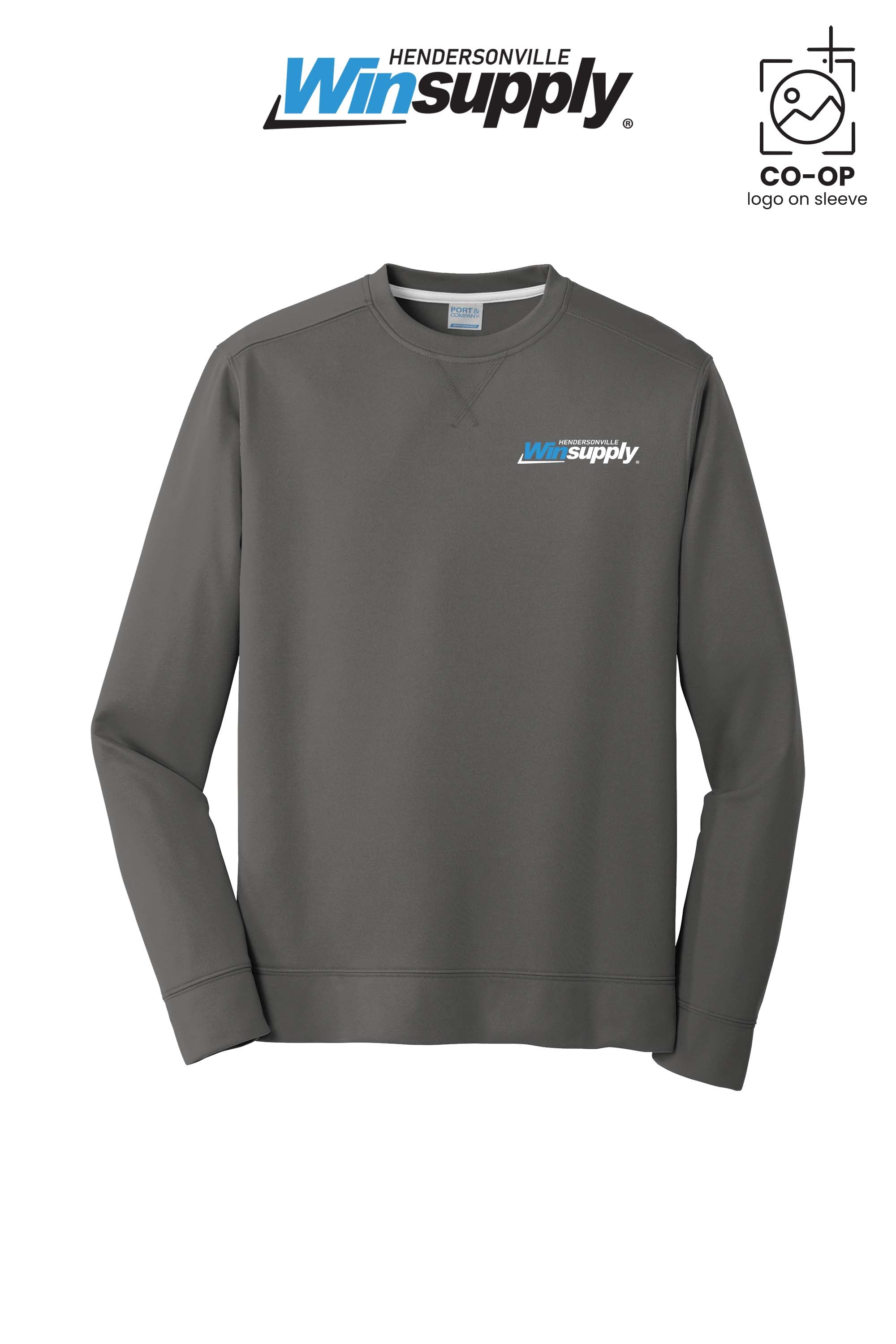 Port & Co™ Performance Fleece Crewneck Sweatshirt - Winsupply of Hendersonville