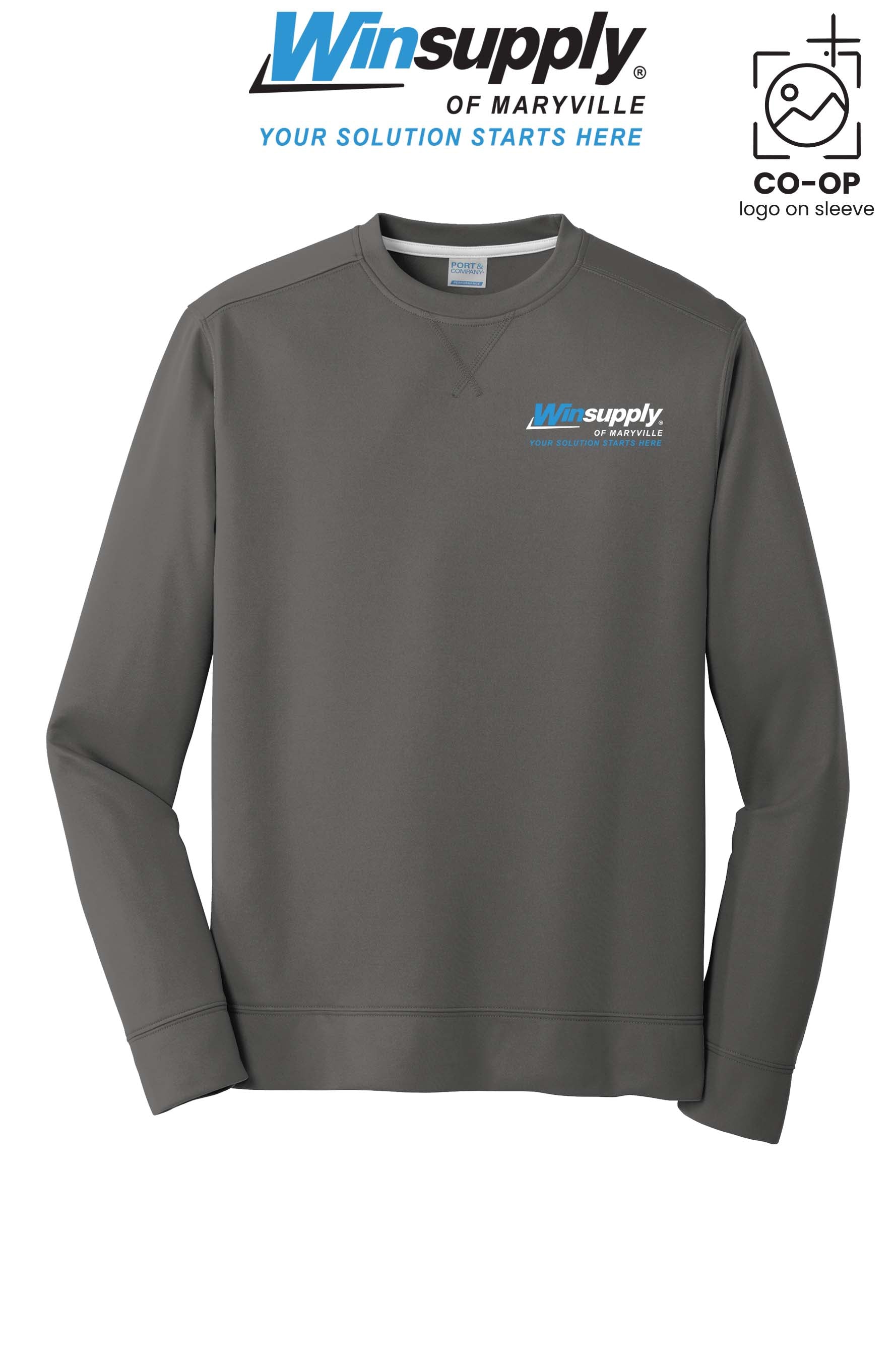 Port & Co™ Performance Fleece Crewneck Sweatshirt - Winsupply of Maryville