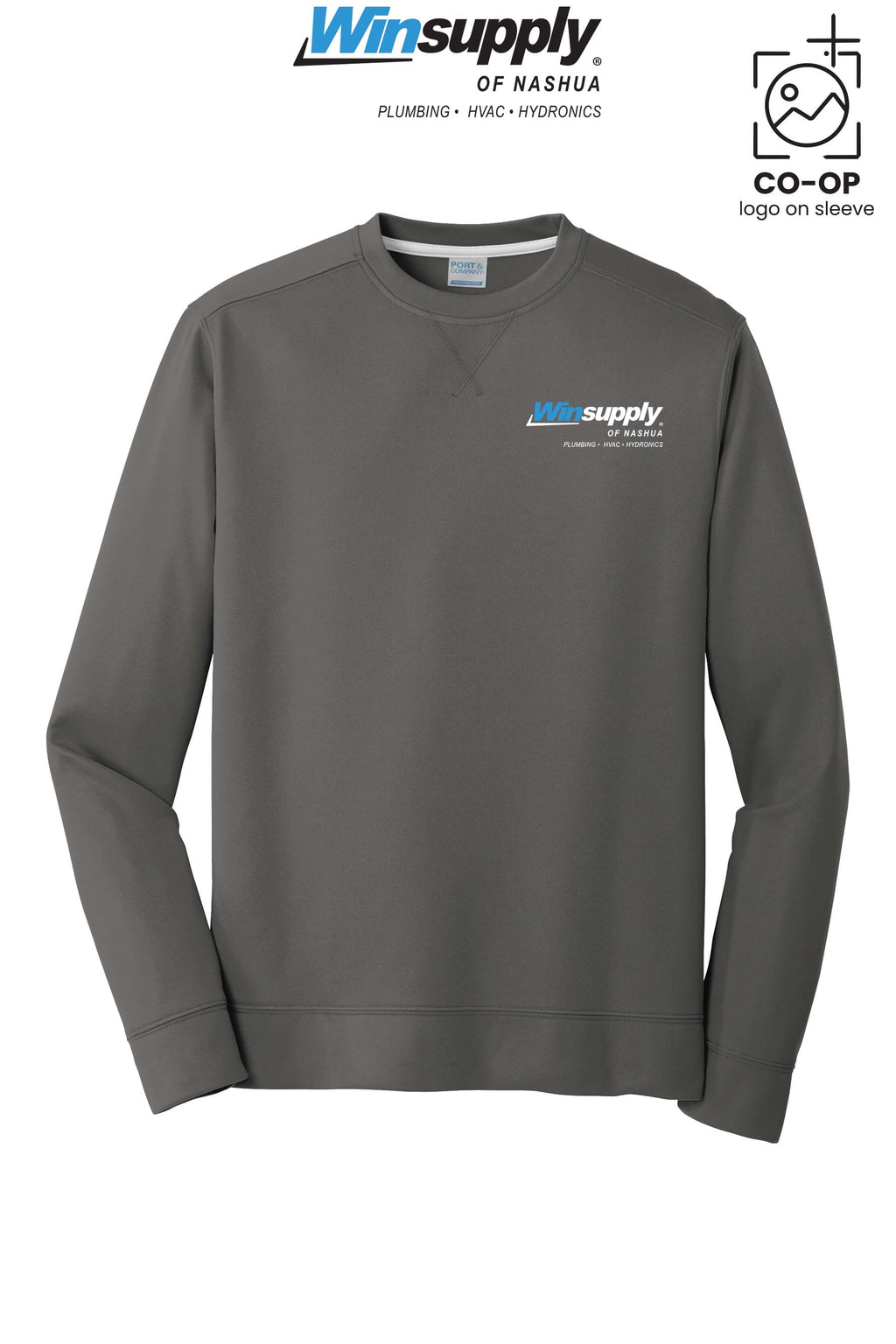 Port & Co™ Performance Fleece Crewneck Sweatshirt - Winsupply of Nashua