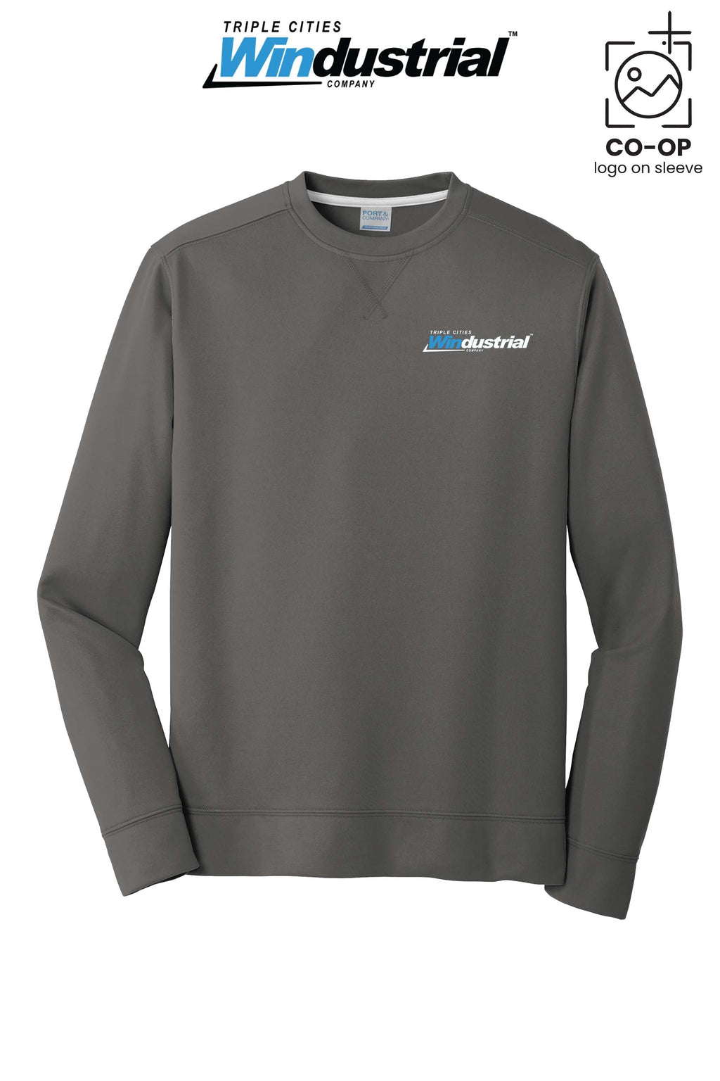 Port & Co™ Performance Fleece Crewneck Sweatshirt - Windustrial Triple Cities