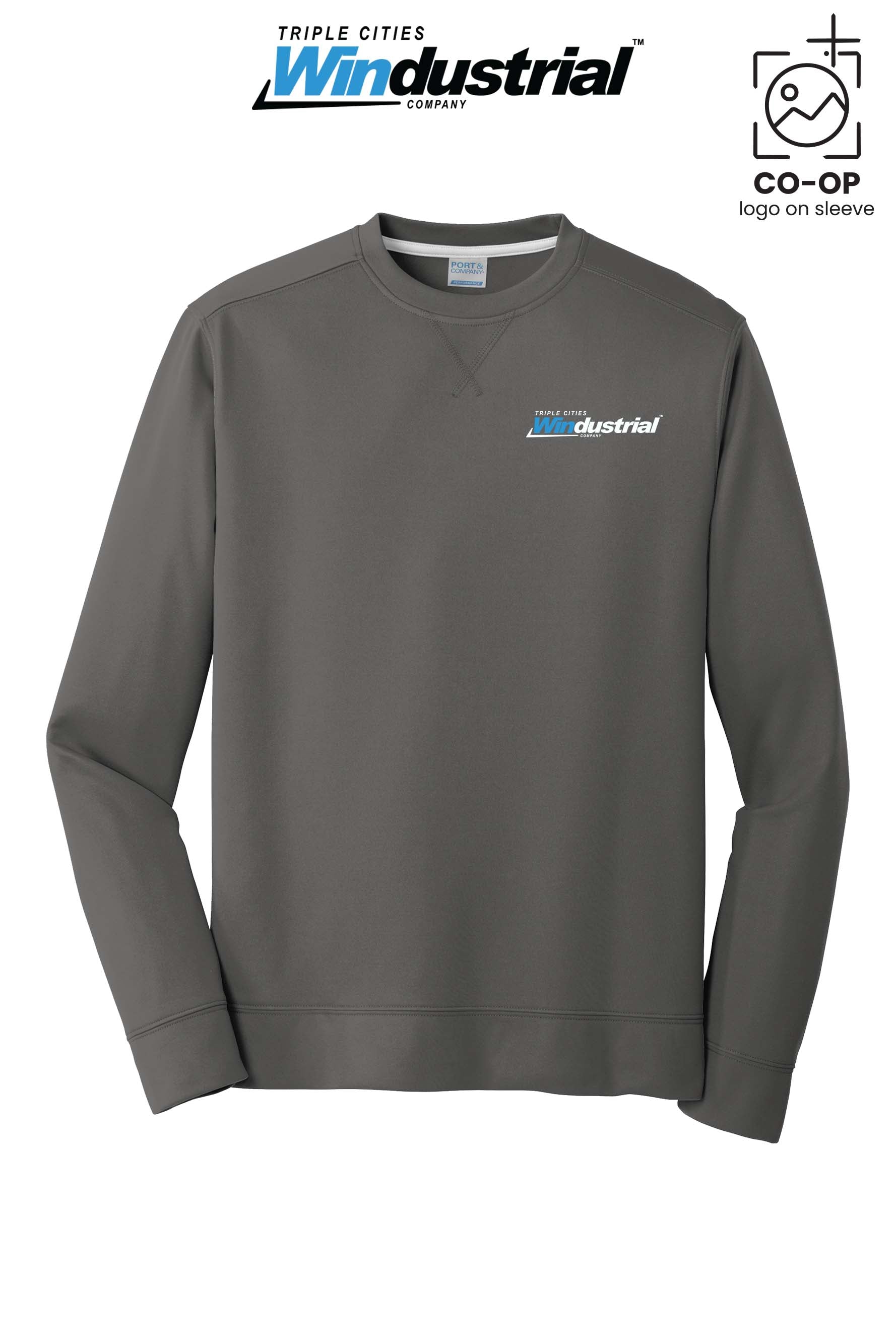 Port & Co™ Performance Fleece Crewneck Sweatshirt - Windustrial Triple Cities