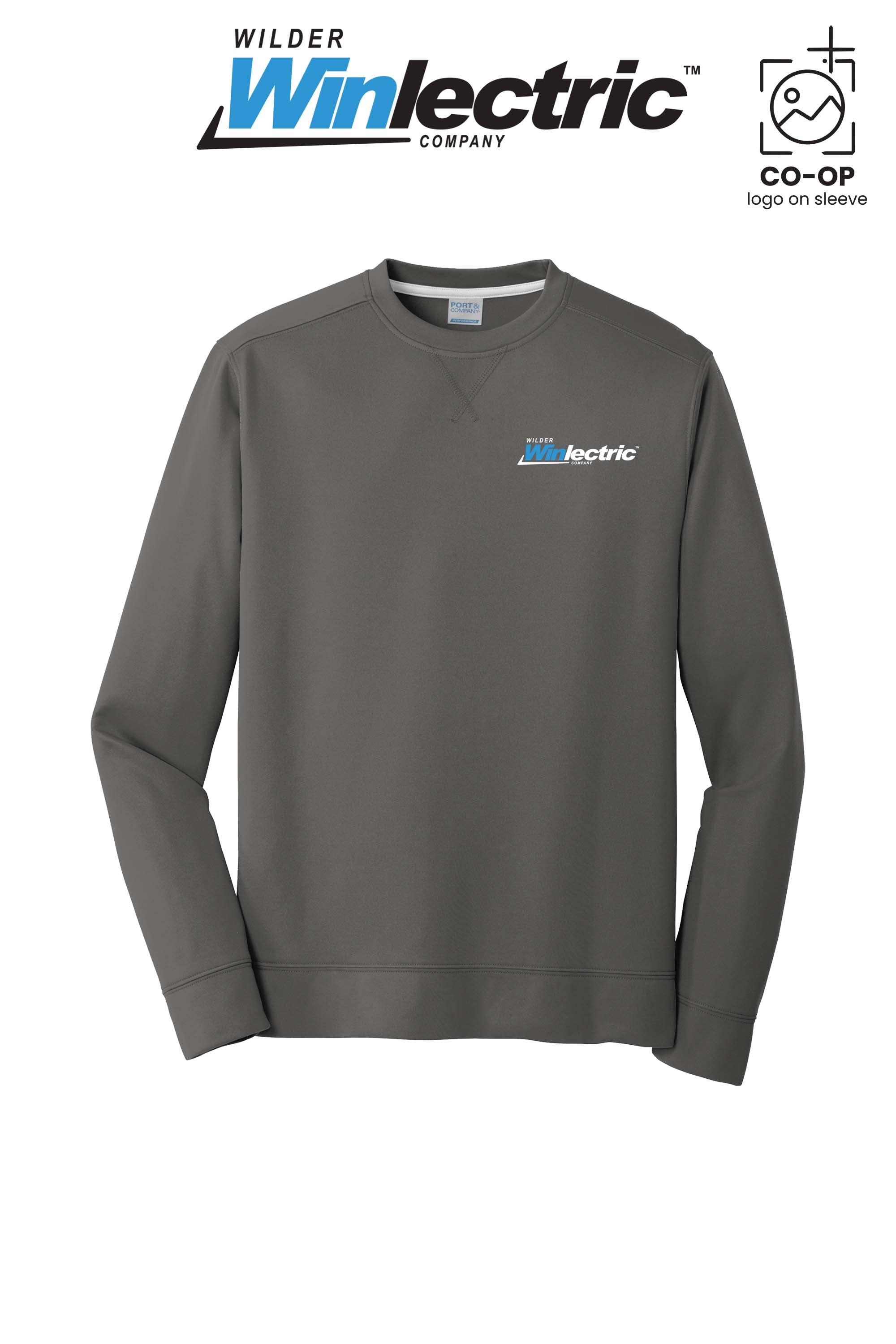 Port & Co™ Performance Fleece Crewneck Sweatshirt - Wilder Winlectric