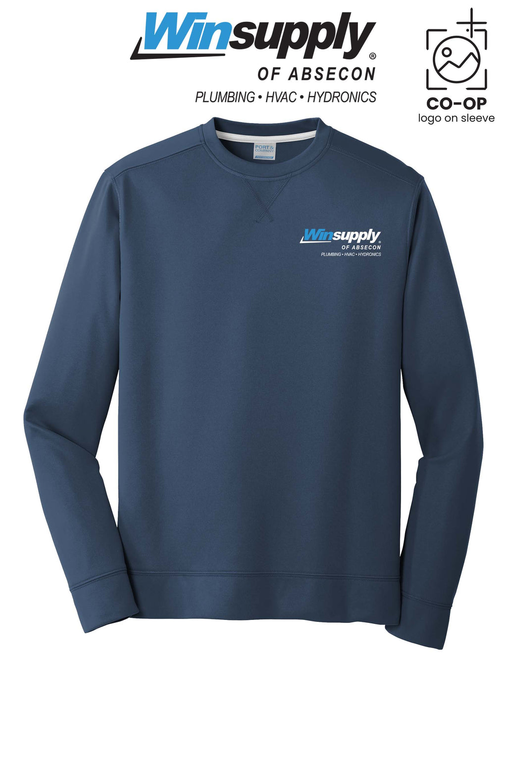 Port & Co™ Performance Fleece Crewneck Sweatshirt - Winsupply of Absecon