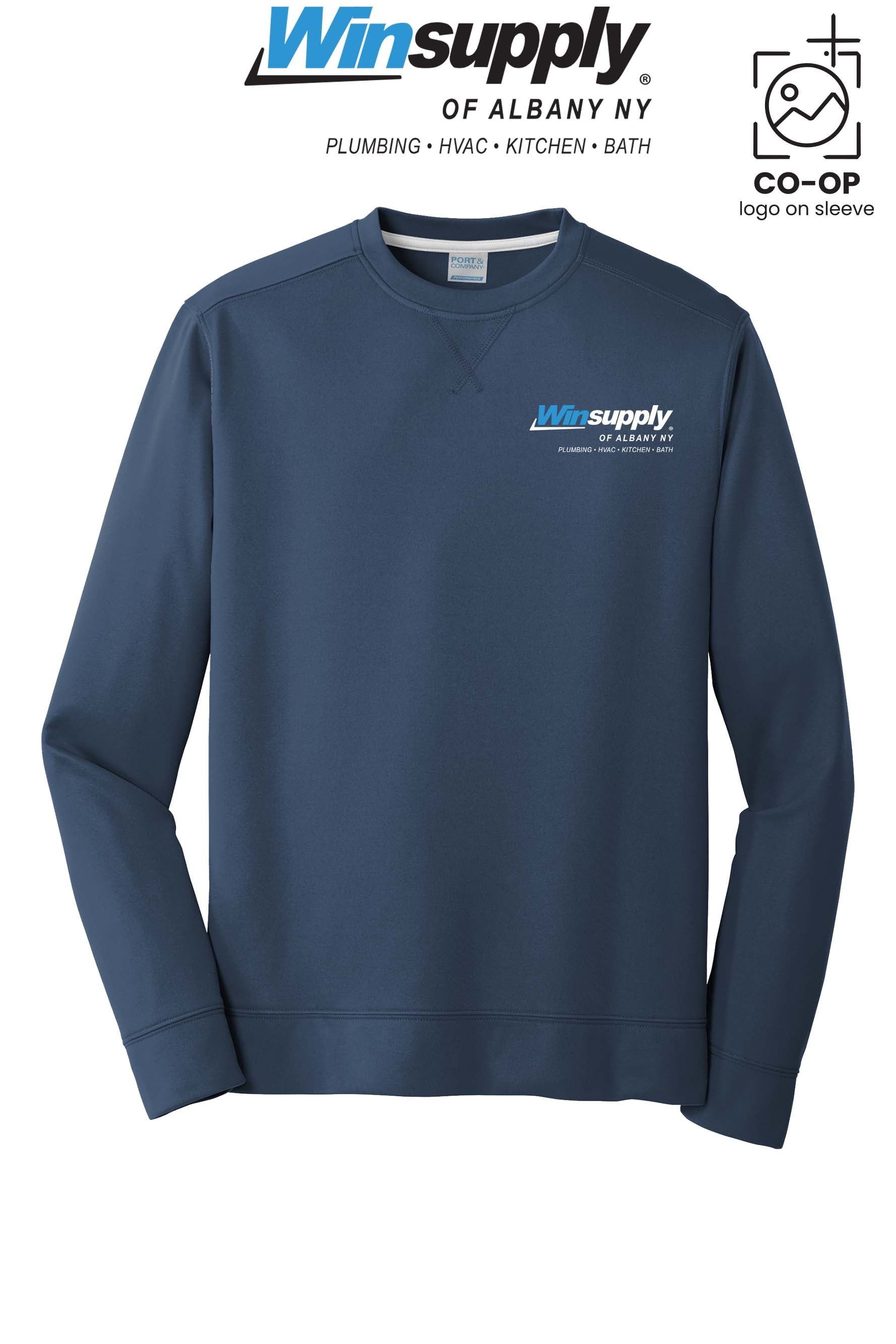 Port & Co™ Performance Fleece Crewneck Sweatshirt - Winsupply of Albany NY