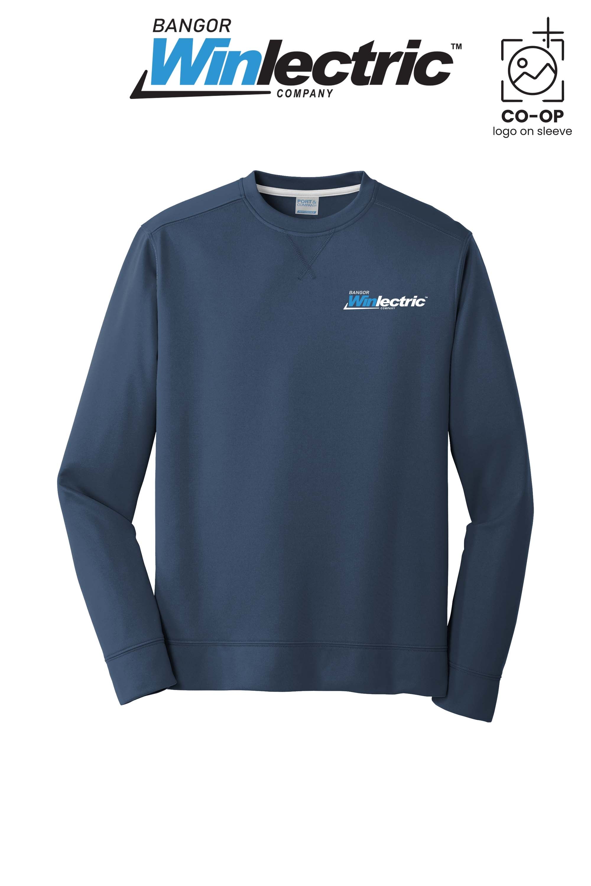 Port & Co™ Performance Fleece Crewneck Sweatshirt - Winlectric Bangor