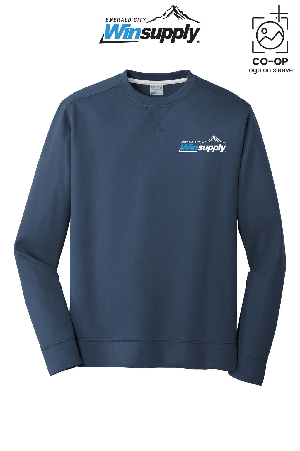 Port & Co™ Performance Fleece Crewneck Sweatshirt - Winsupply Emerald City