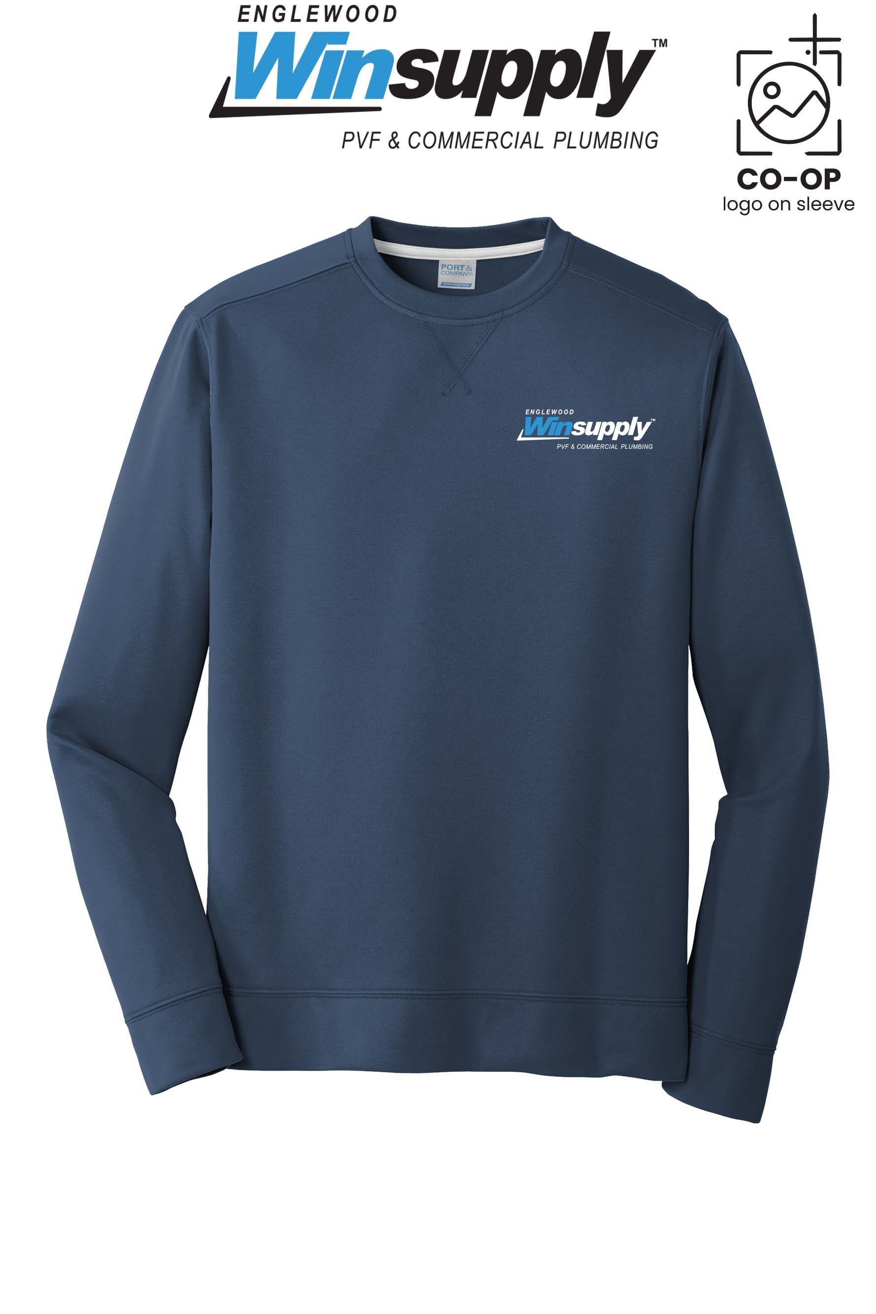 Port & Co™ Performance Fleece Crewneck Sweatshirt - Englewood Winsupply