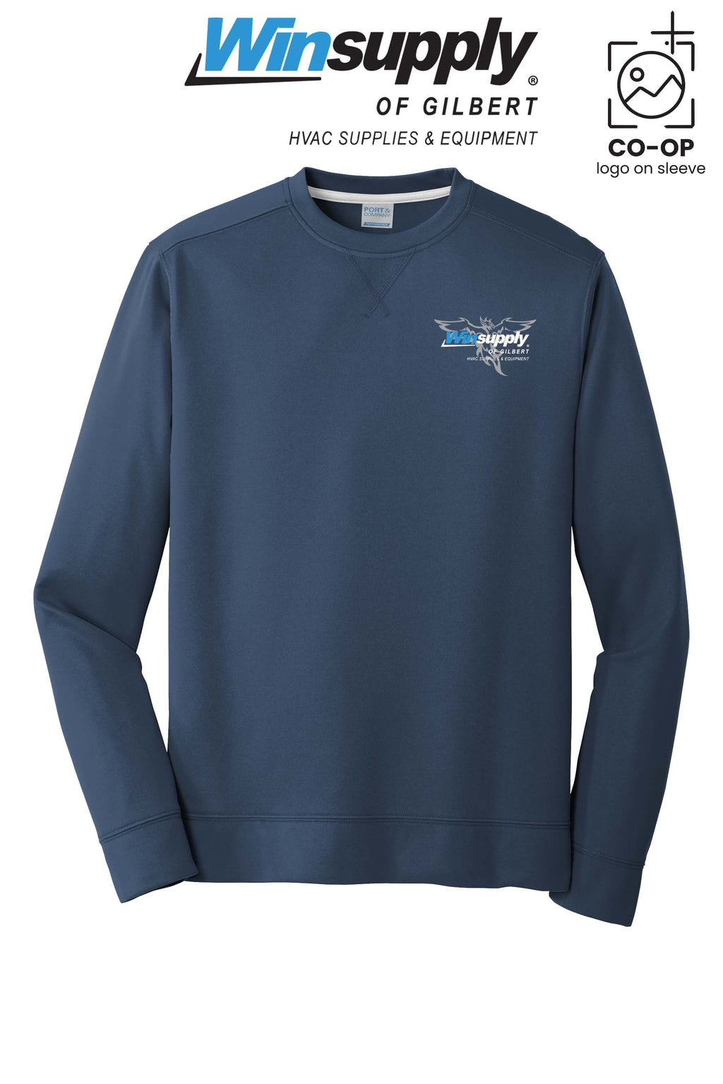 Port & Co™ Performance Fleece Crewneck Sweatshirt - Winsupply of Gilbert