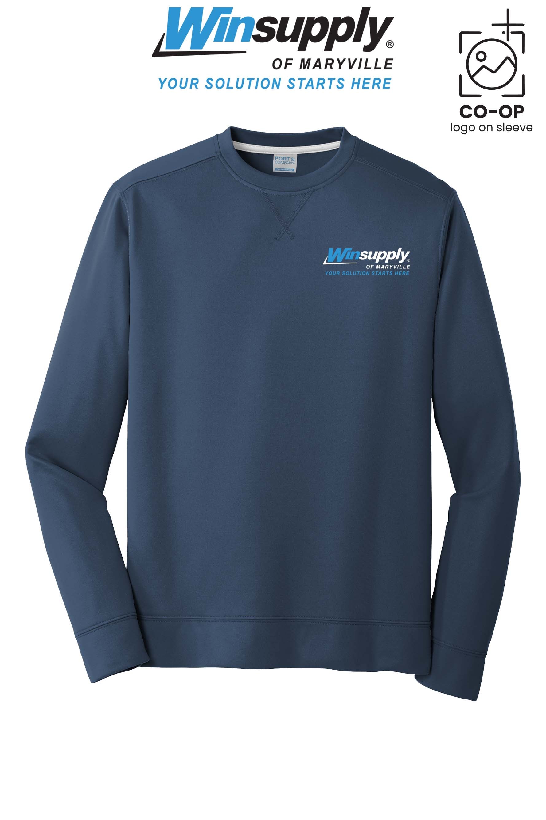 Port & Co™ Performance Fleece Crewneck Sweatshirt - Winsupply of Maryville