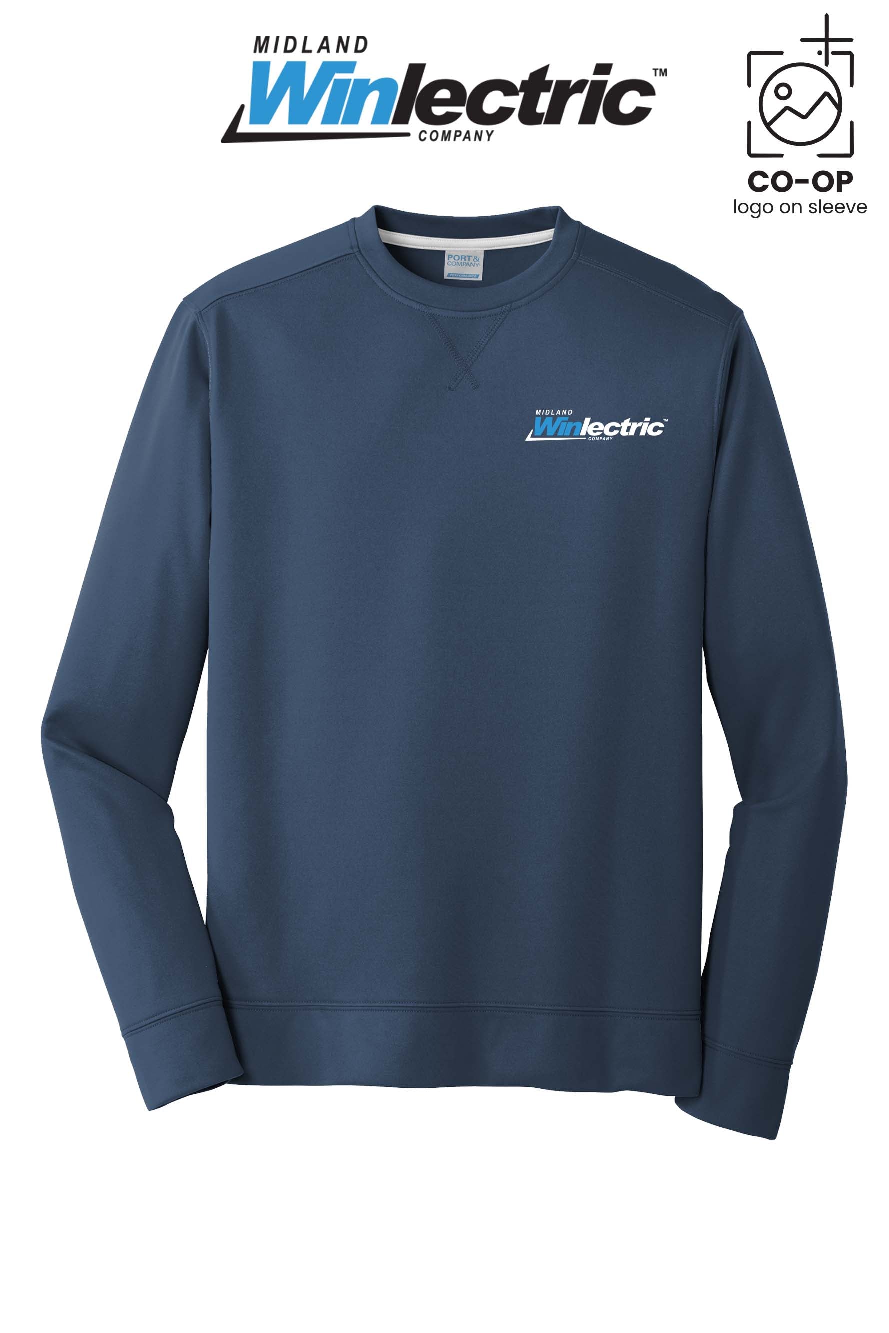 Port & Co™ Performance Fleece Crewneck Sweatshirt - Winlectric of Midland