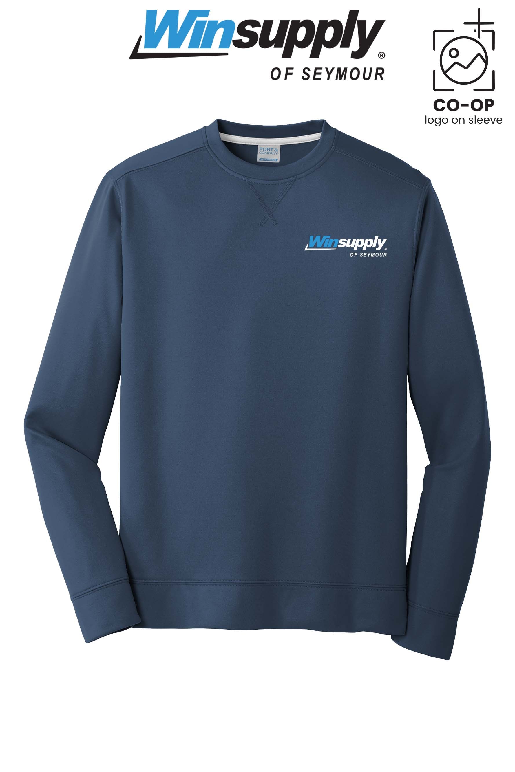 Port & Co™ Performance Fleece Crewneck Sweatshirt - Winsupply of Seymour IN