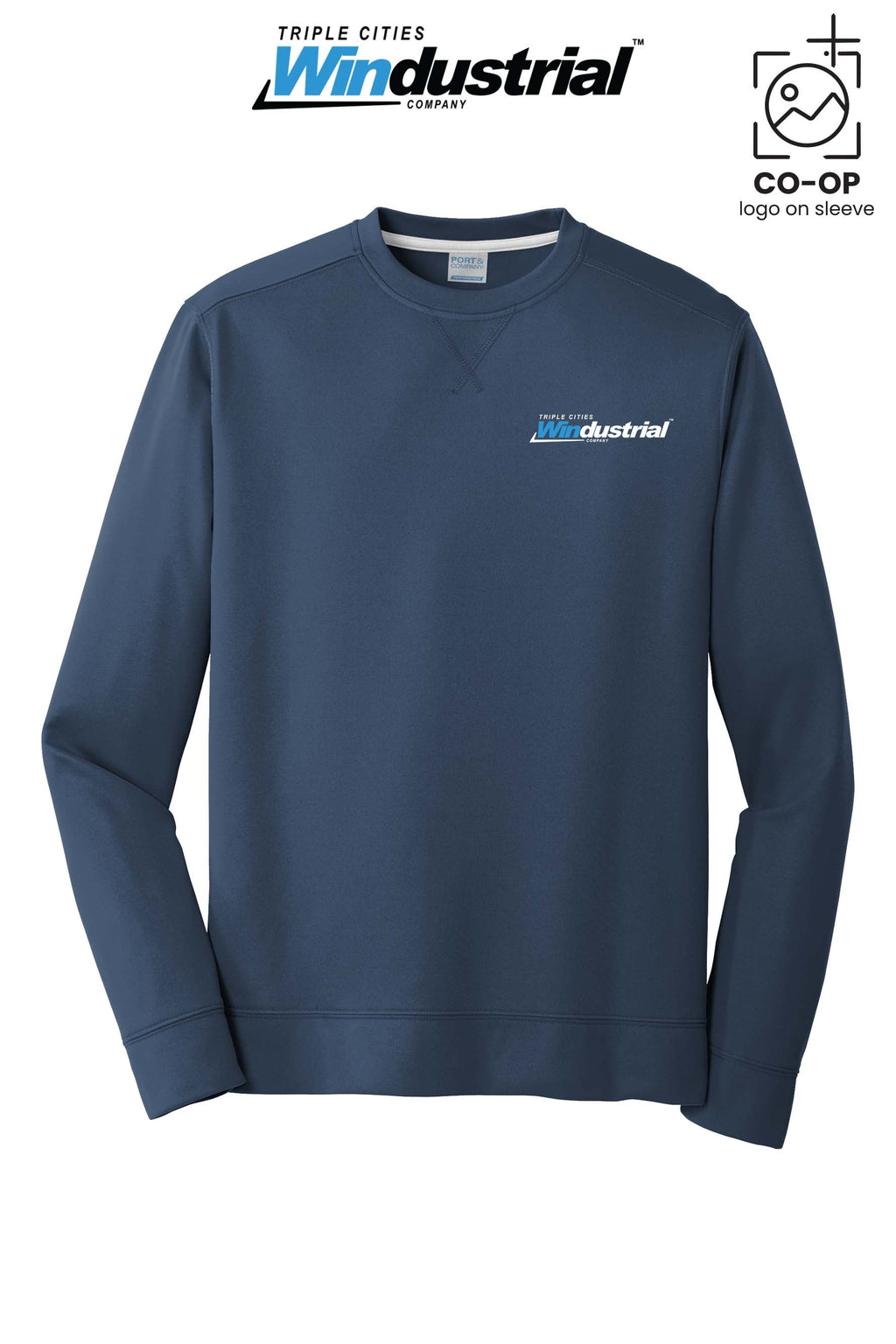 Port & Co™ Performance Fleece Crewneck Sweatshirt - Windustrial Triple Cities