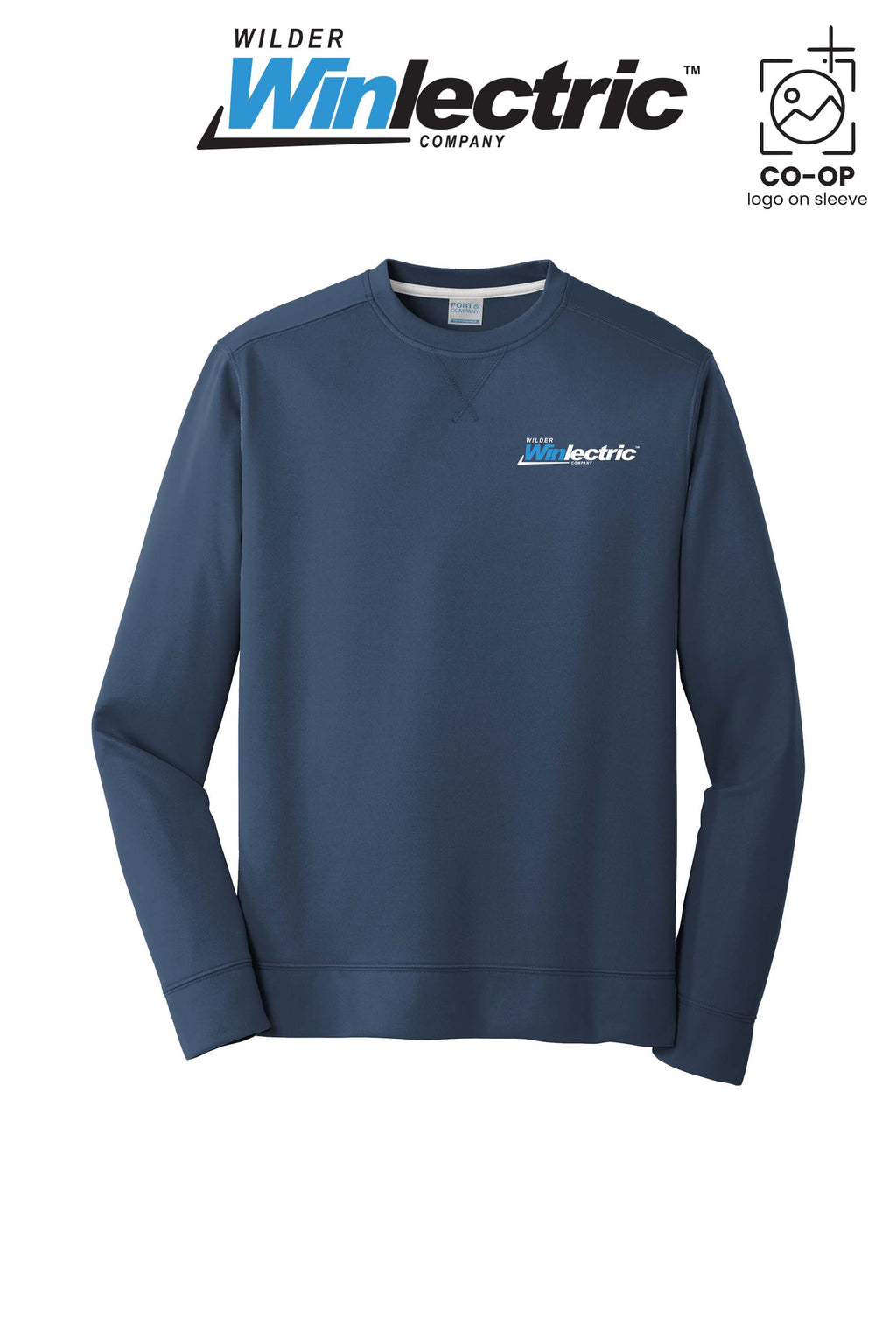 Port & Co™ Performance Fleece Crewneck Sweatshirt - Wilder Winlectric