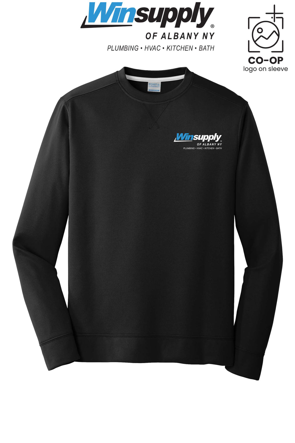 Port & Co™ Performance Fleece Crewneck Sweatshirt - Winsupply of Albany NY
