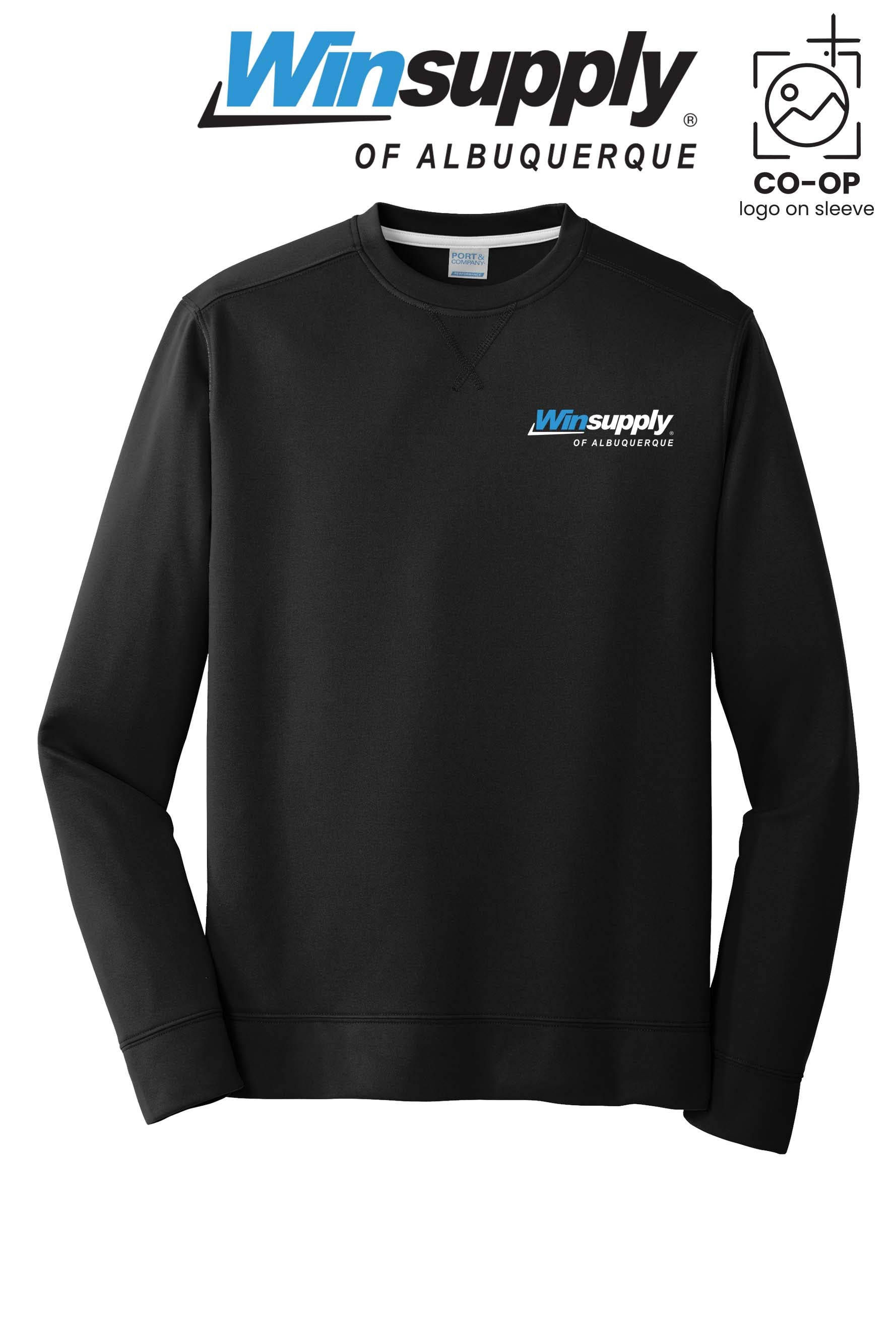 Port & Co™ Performance Fleece Crewneck Sweatshirt - Winsupply of Albuquerque