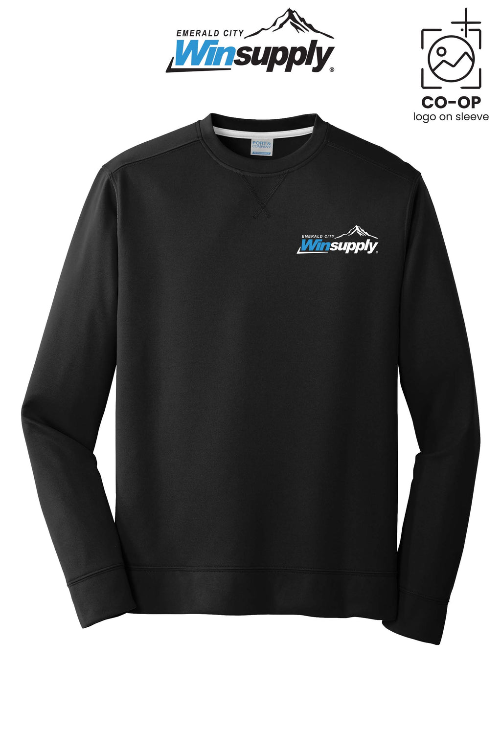 Port & Co™ Performance Fleece Crewneck Sweatshirt - Winsupply Emerald City