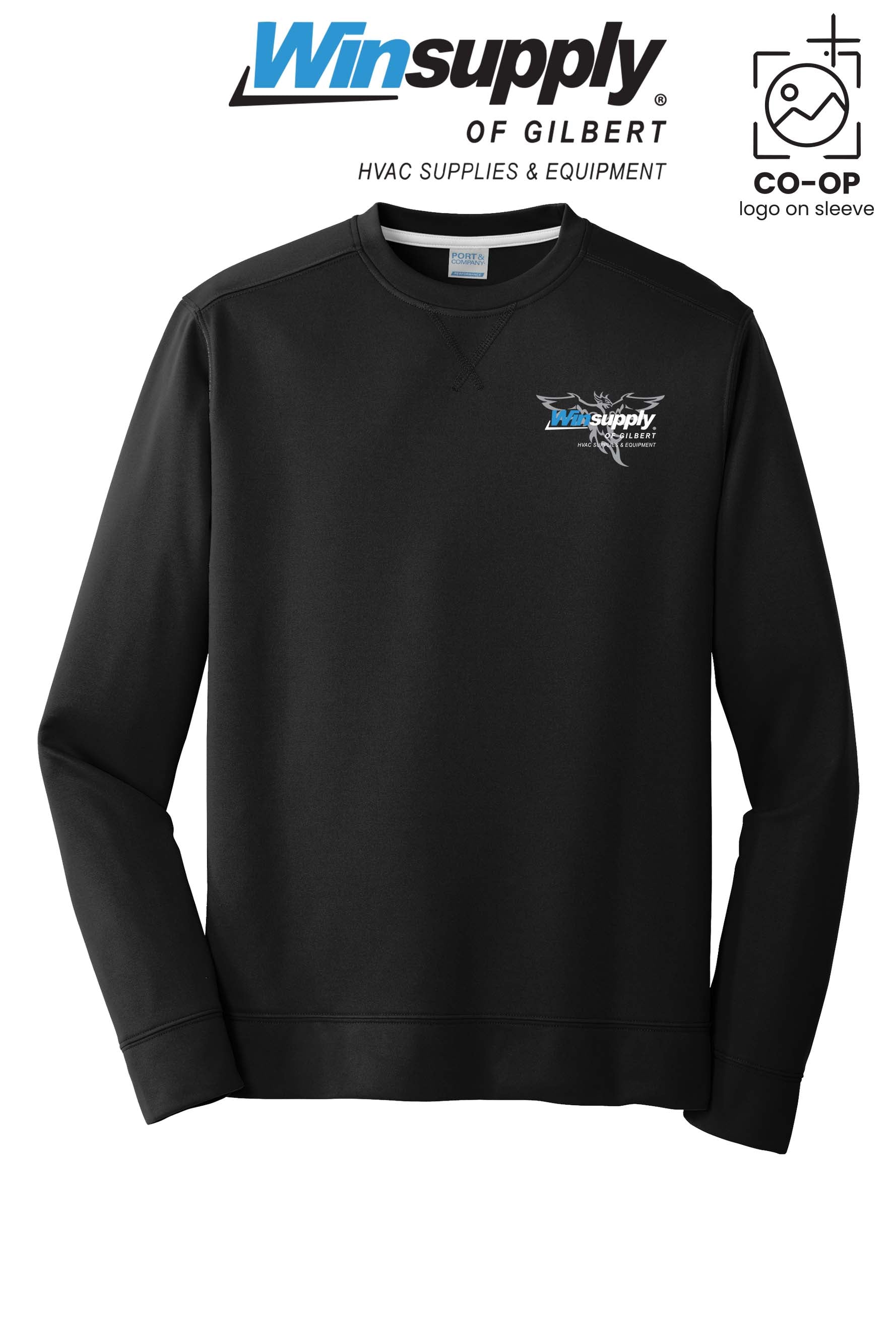 Port & Co™ Performance Fleece Crewneck Sweatshirt - Winsupply of Gilbert