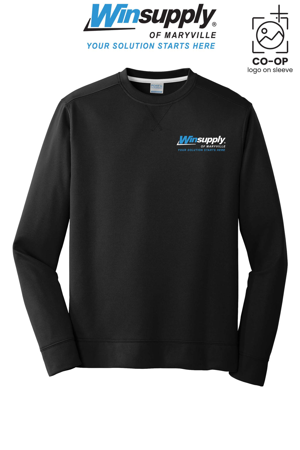 Port & Co™ Performance Fleece Crewneck Sweatshirt - Winsupply of Maryville