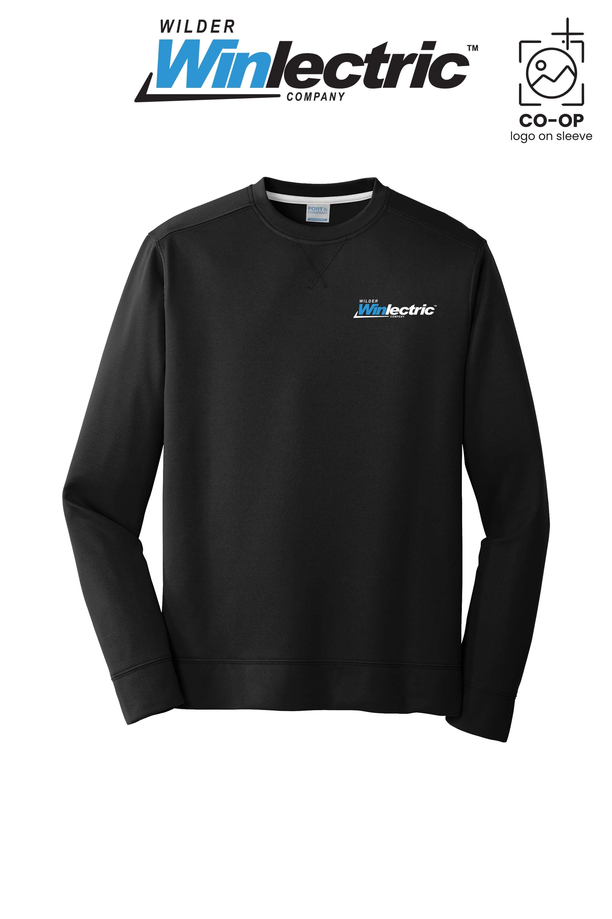 Port & Co™ Performance Fleece Crewneck Sweatshirt - Wilder Winlectric