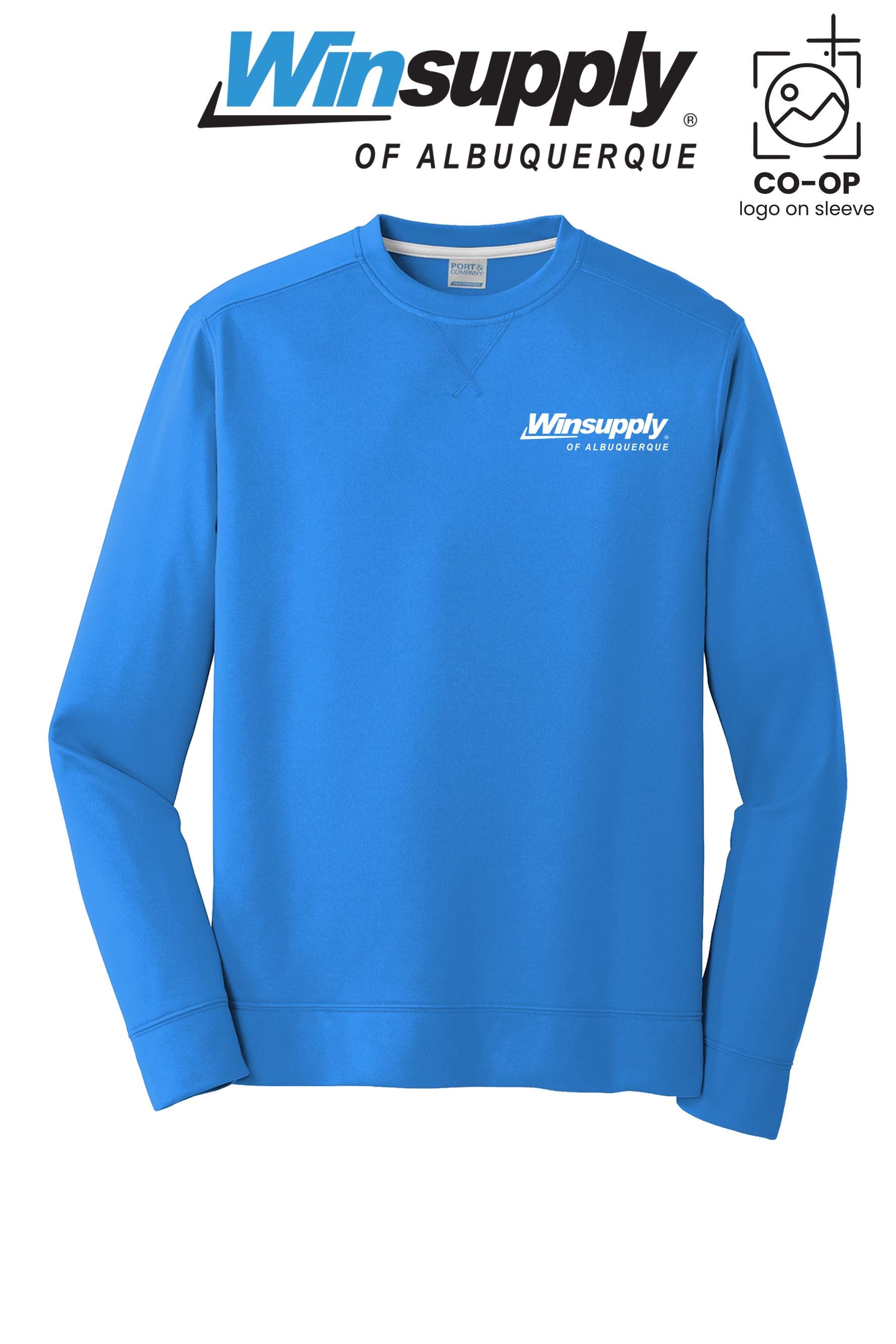 Port & Co™ Performance Fleece Crewneck Sweatshirt - Winsupply of Albuquerque
