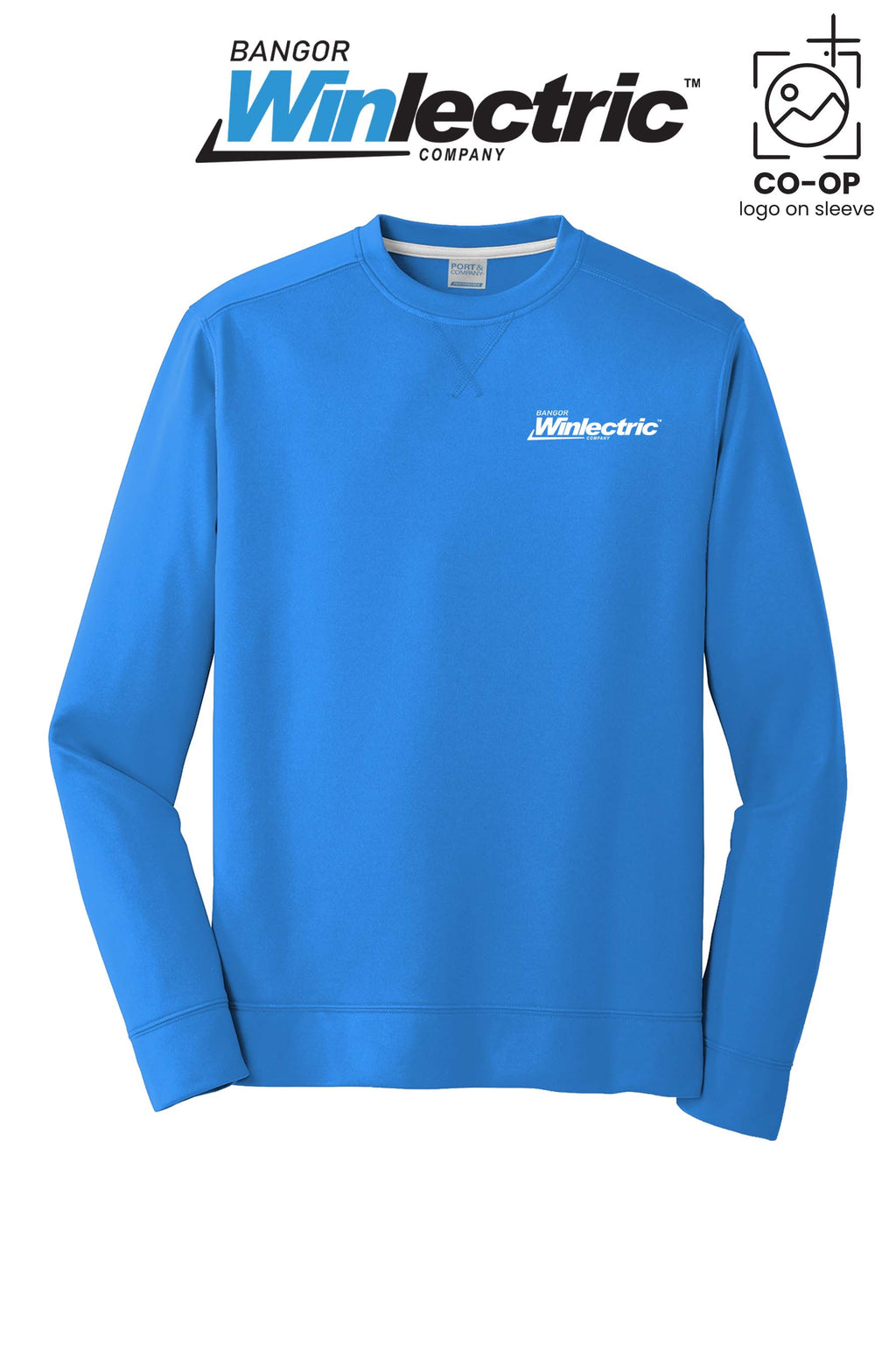 Port & Co™ Performance Fleece Crewneck Sweatshirt - Winlectric Bangor