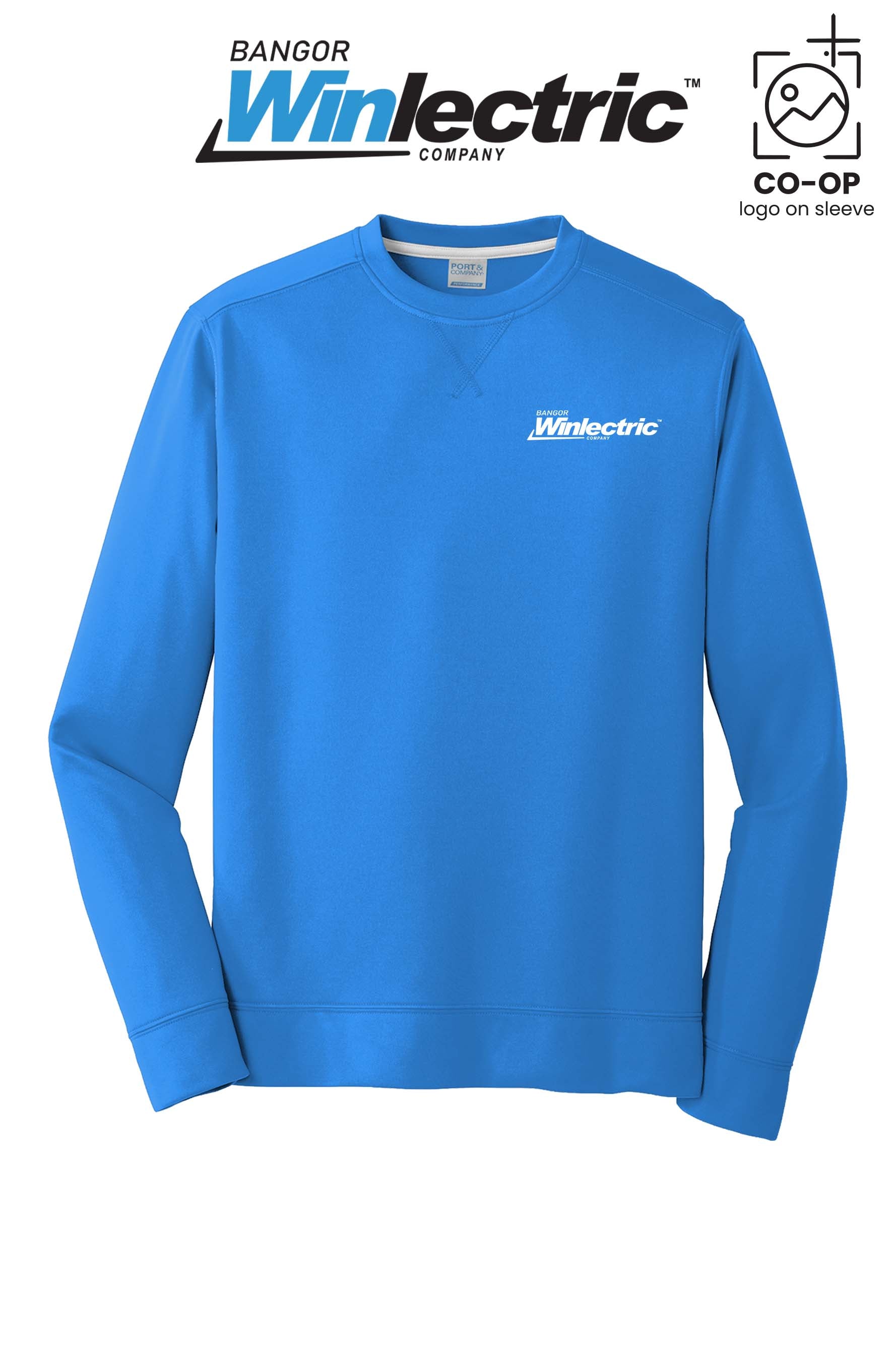 Port & Co™ Performance Fleece Crewneck Sweatshirt - Winlectric Bangor