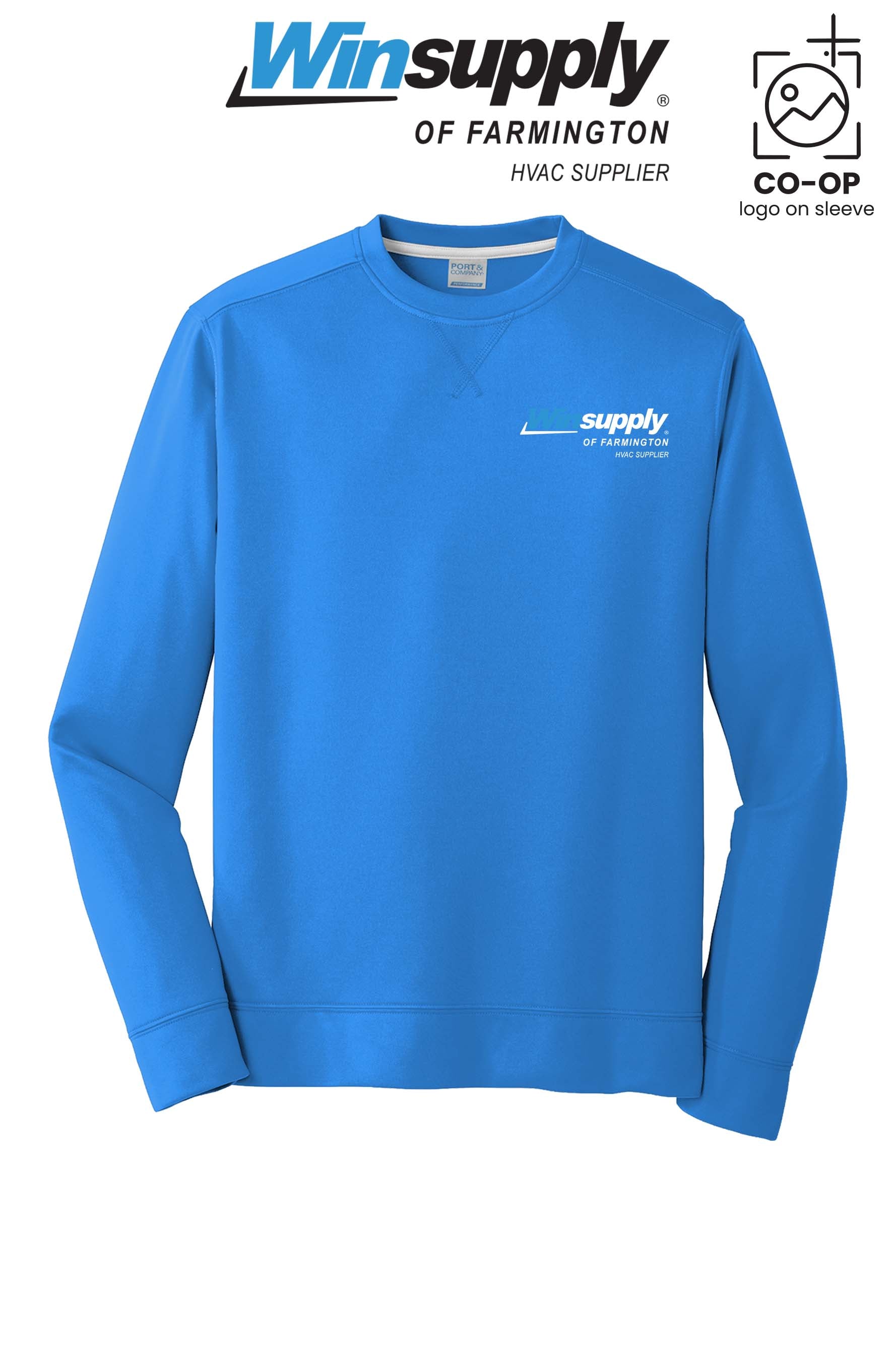 Port & Co™ Performance Fleece Crewneck Sweatshirt - Winsupply of Farmington