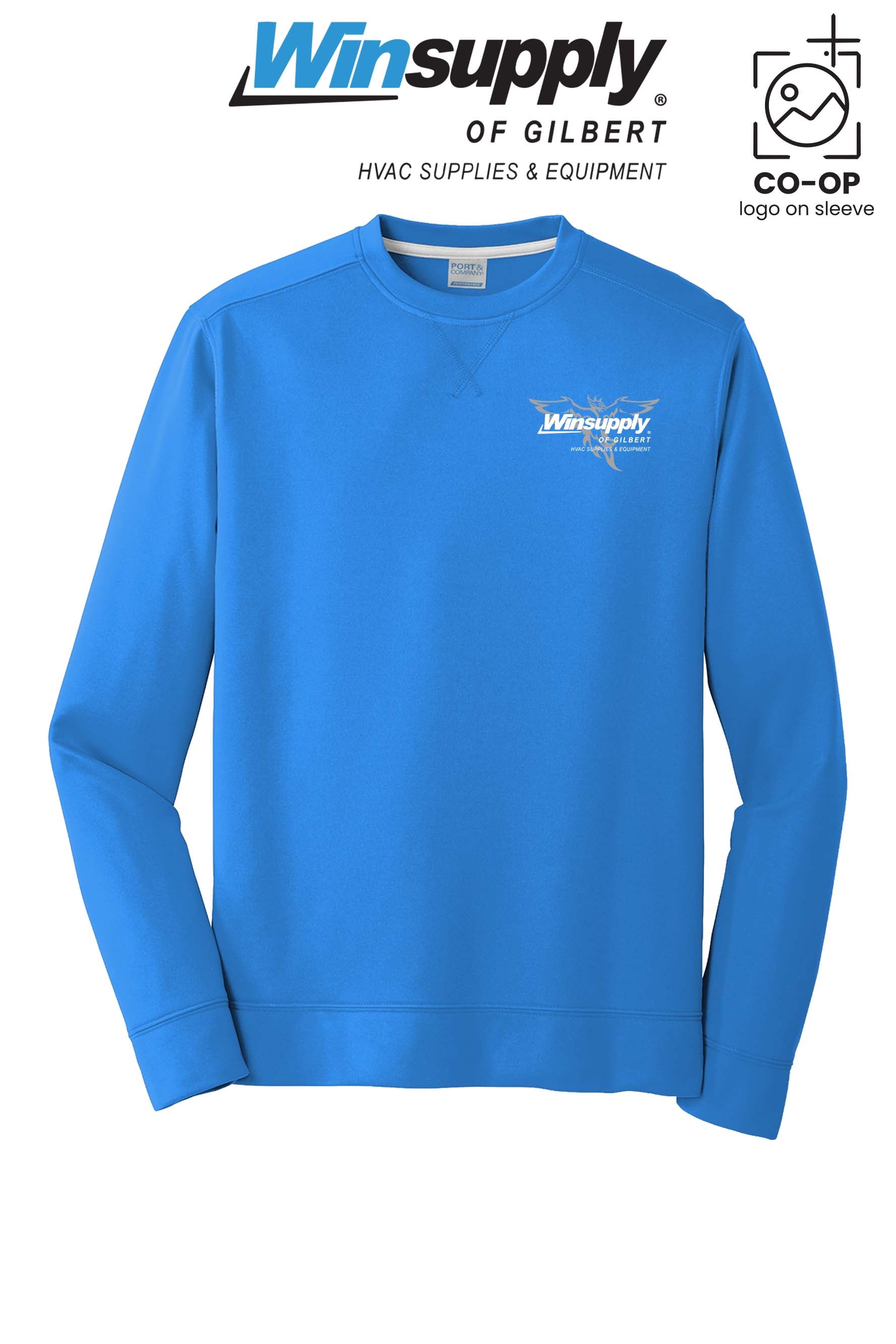 Port & Co™ Performance Fleece Crewneck Sweatshirt - Winsupply of Gilbert