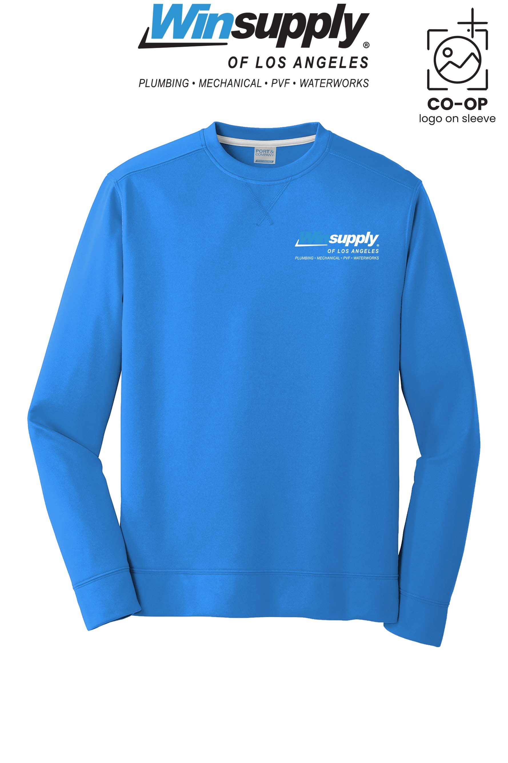 Port & Co™ Performance Fleece Crewneck Sweatshirt - Winsupply of Los Angeles
