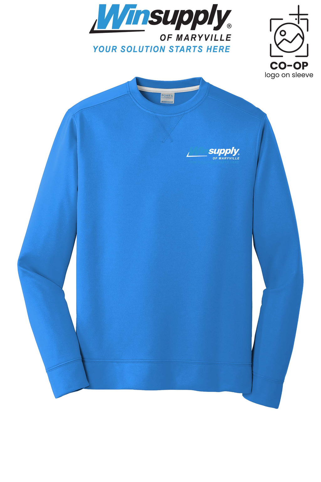 Port & Co™ Performance Fleece Crewneck Sweatshirt - Winsupply of Maryville