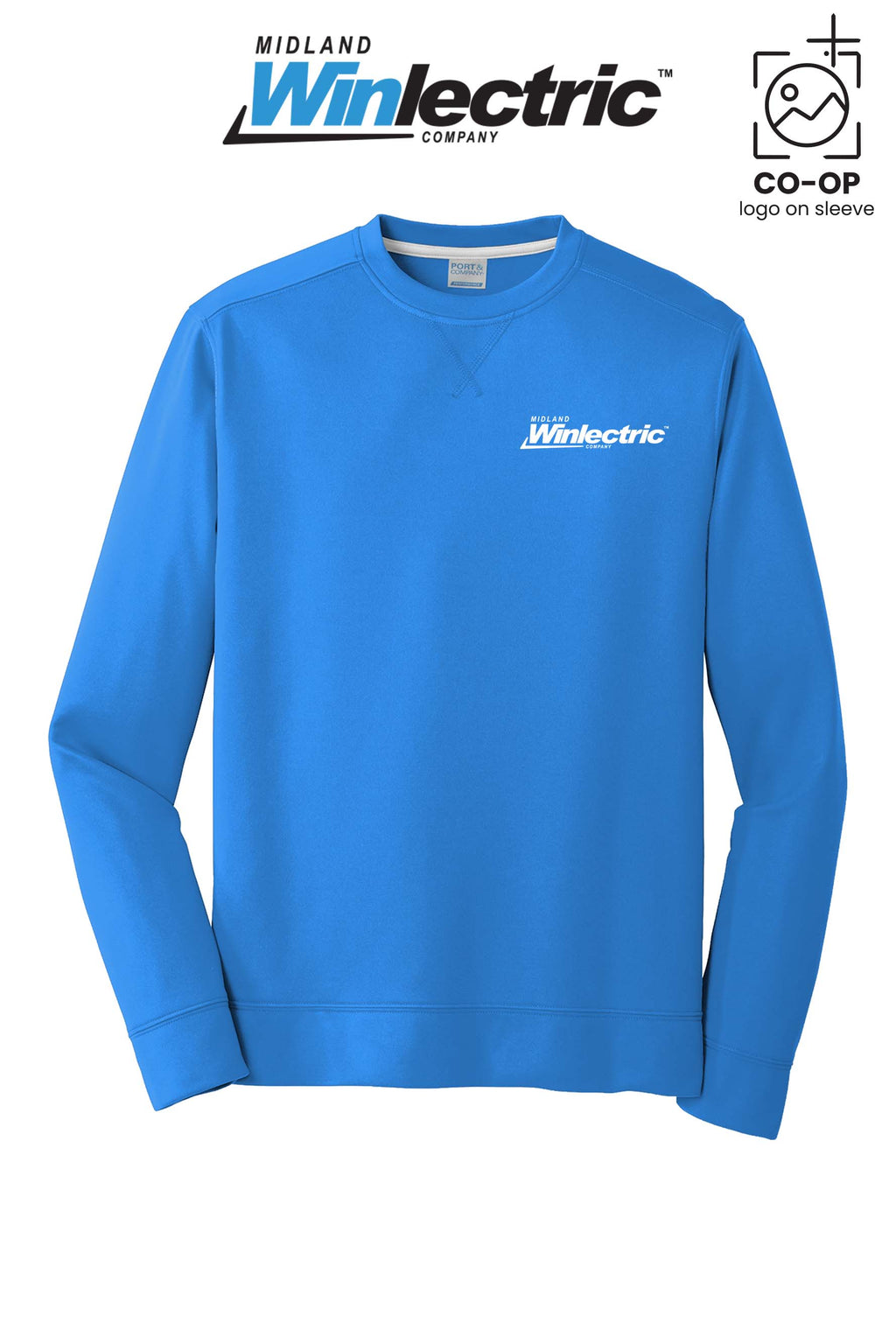 Port & Co™ Performance Fleece Crewneck Sweatshirt - Winlectric of Midland