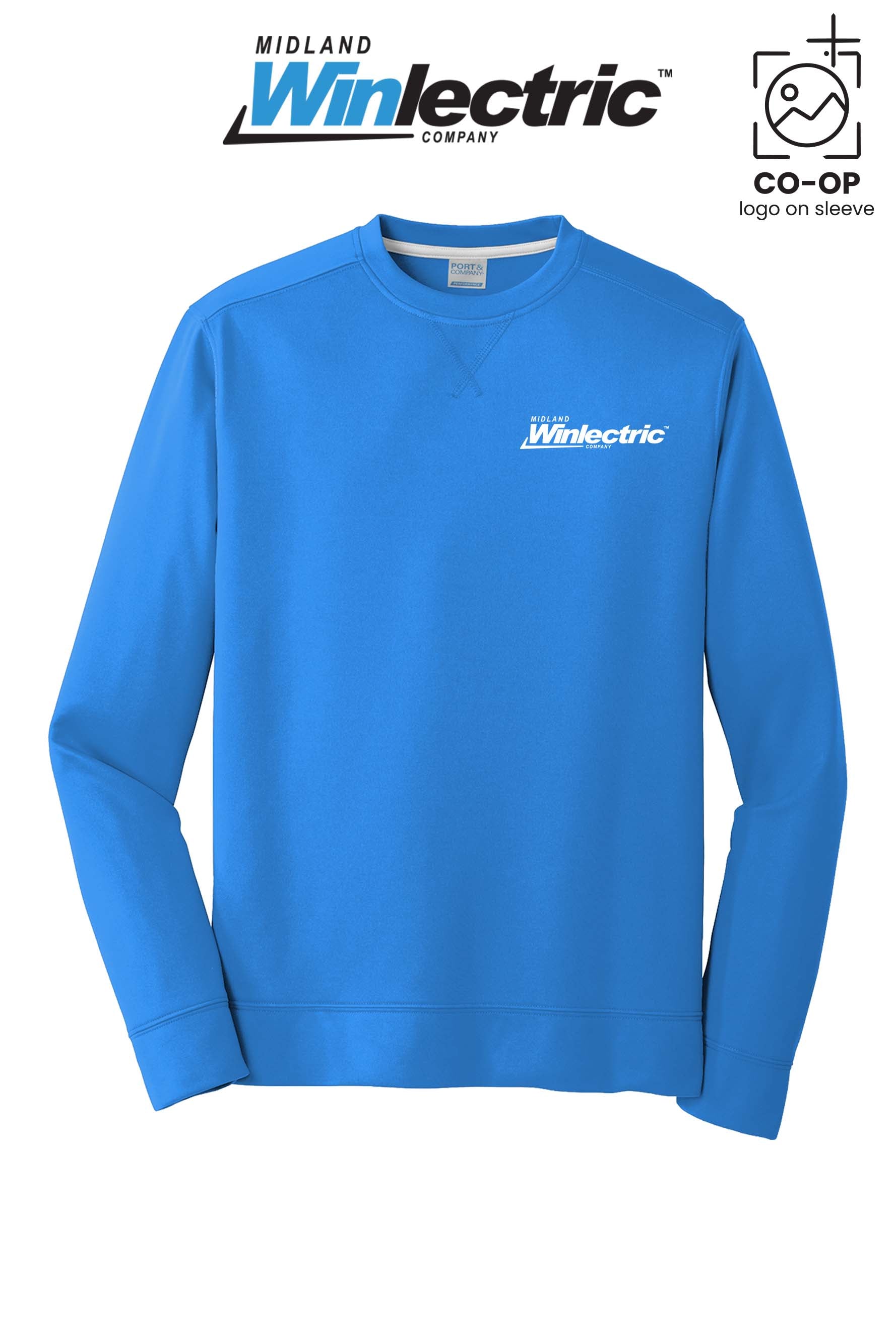 Port & Co™ Performance Fleece Crewneck Sweatshirt - Winlectric of Midland