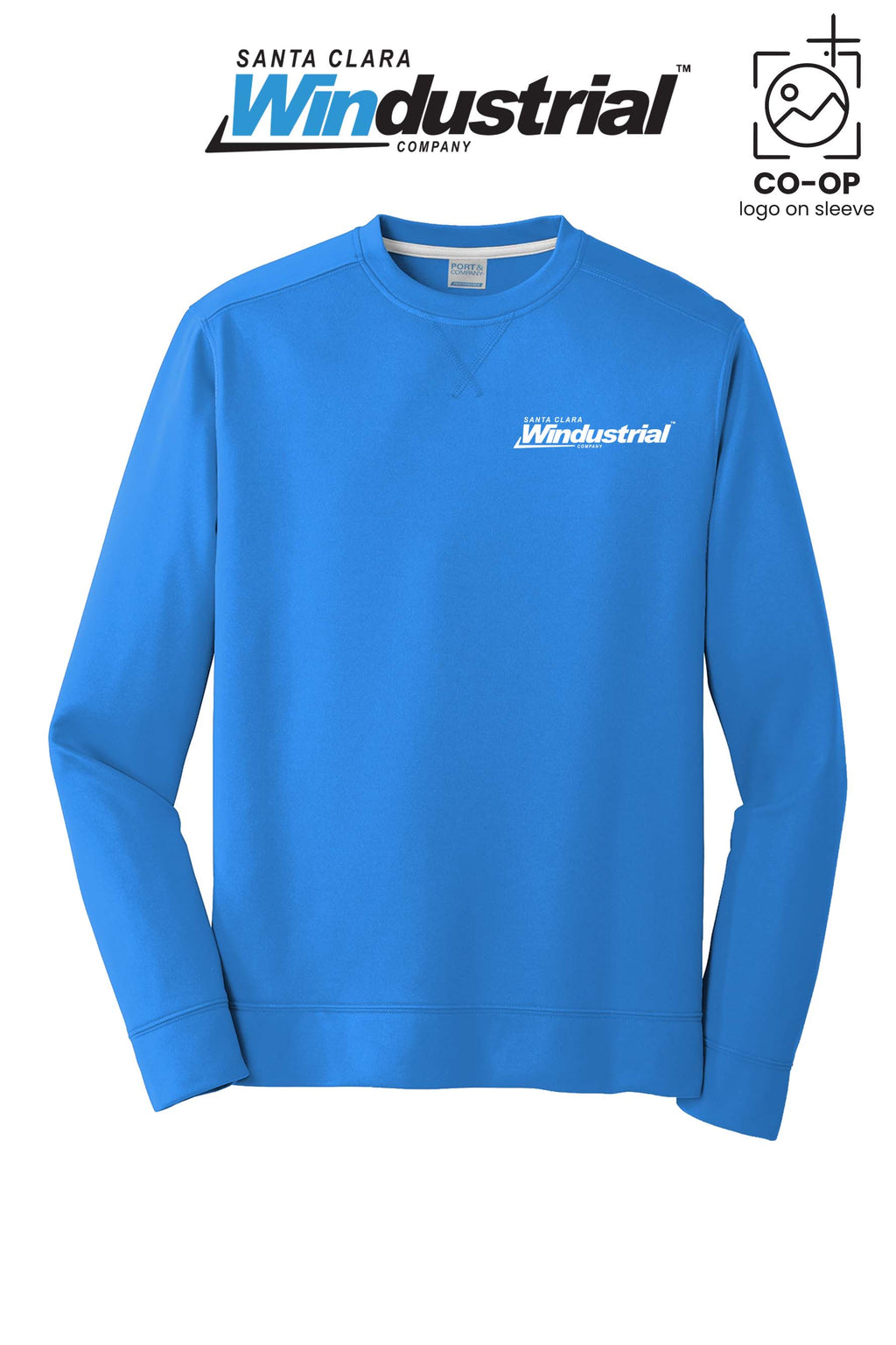 Port & Co™ Performance Fleece Crewneck Sweatshirt - Santa Clara Windustrial