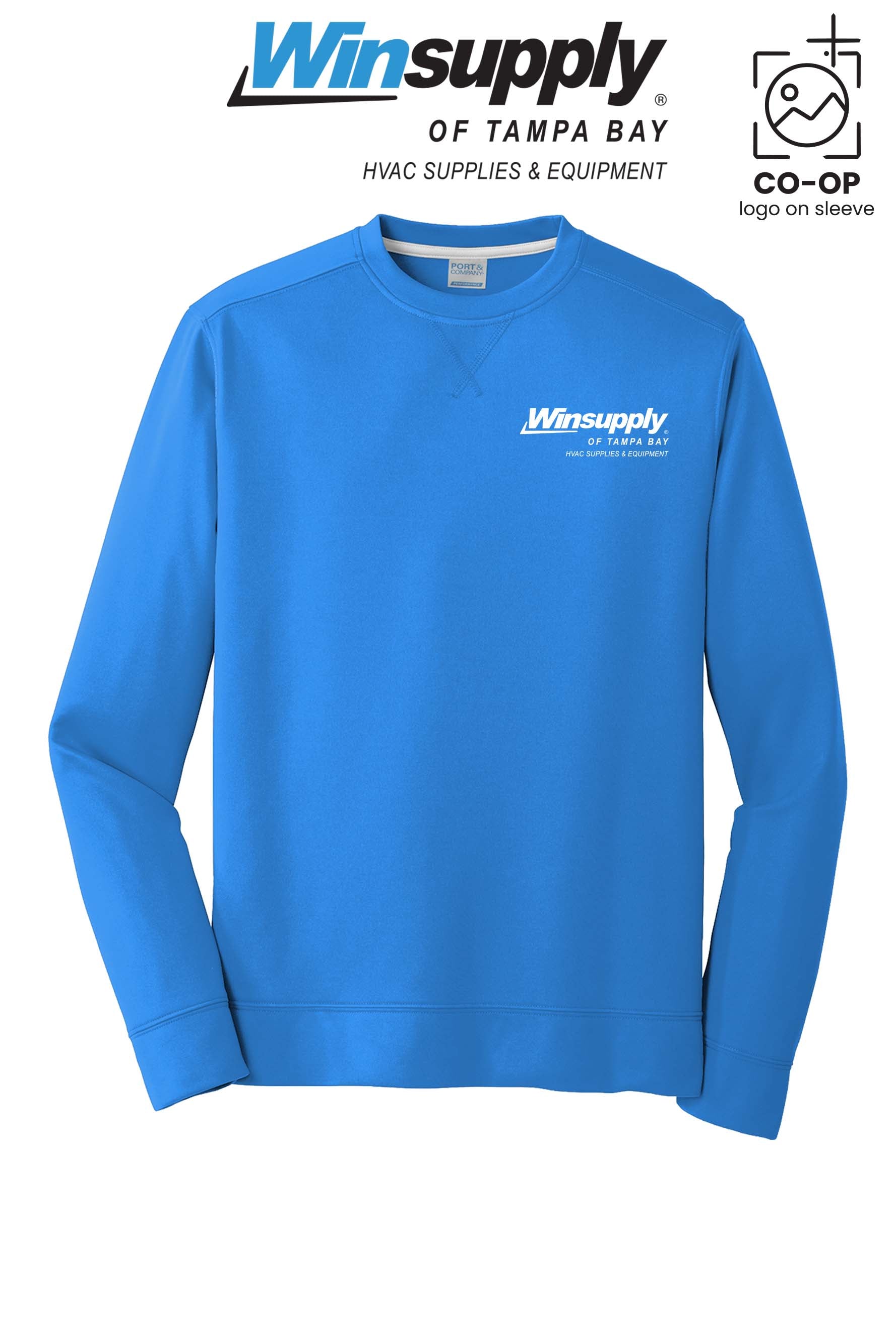 Port & Co™ Performance Fleece Crewneck Sweatshirt - Winsupply of Tampa Bay