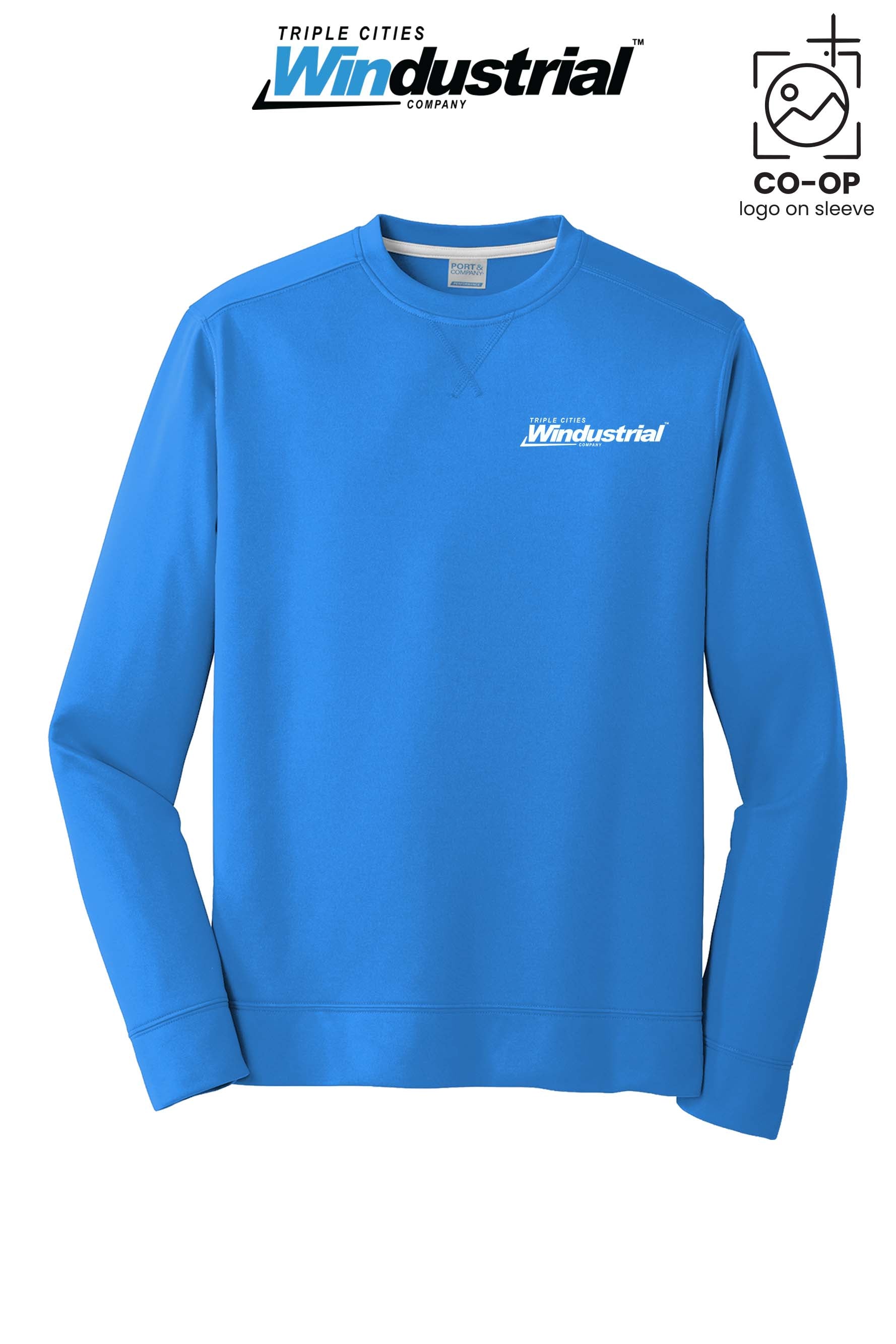 Port & Co™ Performance Fleece Crewneck Sweatshirt - Windustrial Triple Cities