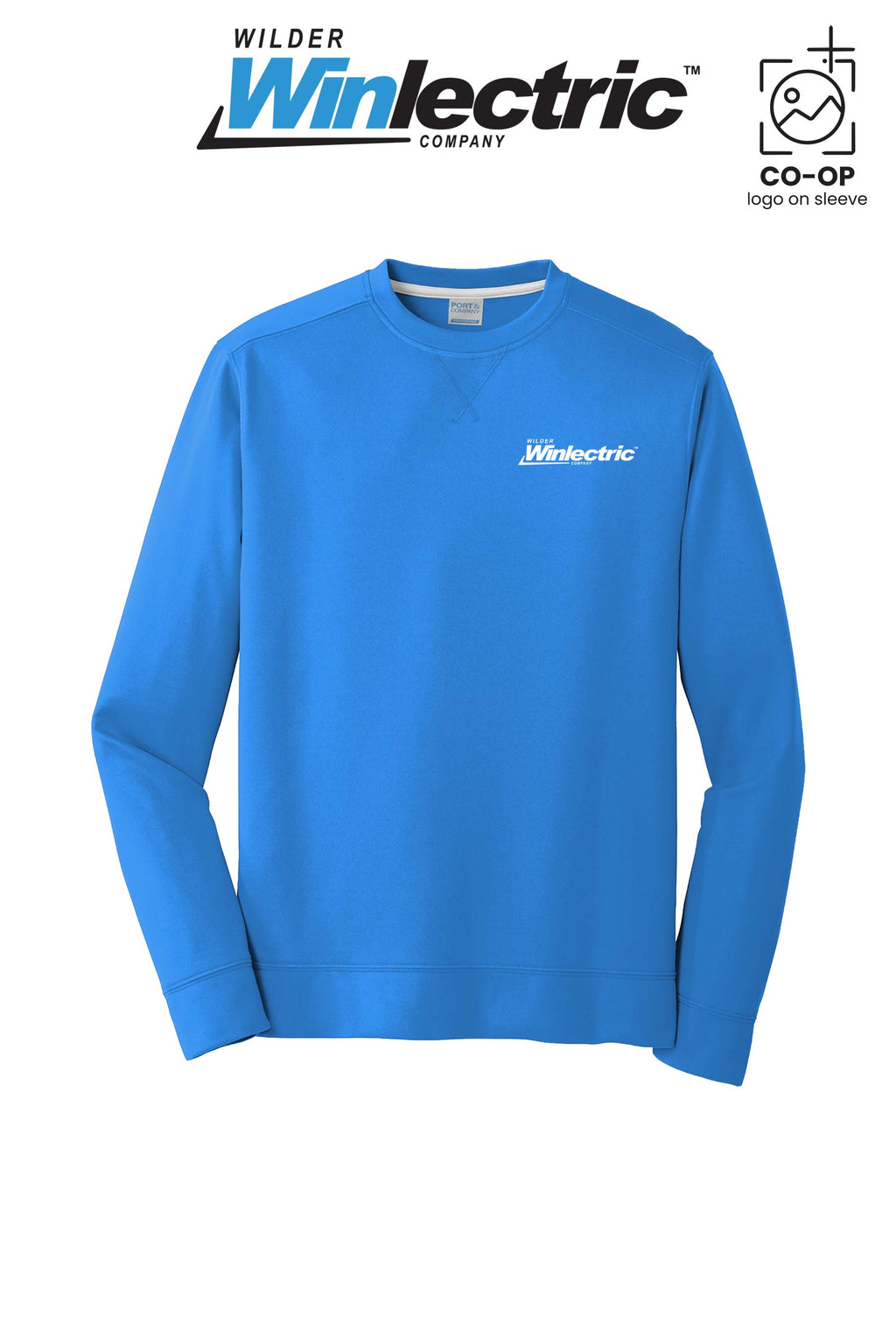 Port & Co™ Performance Fleece Crewneck Sweatshirt - Wilder Winlectric