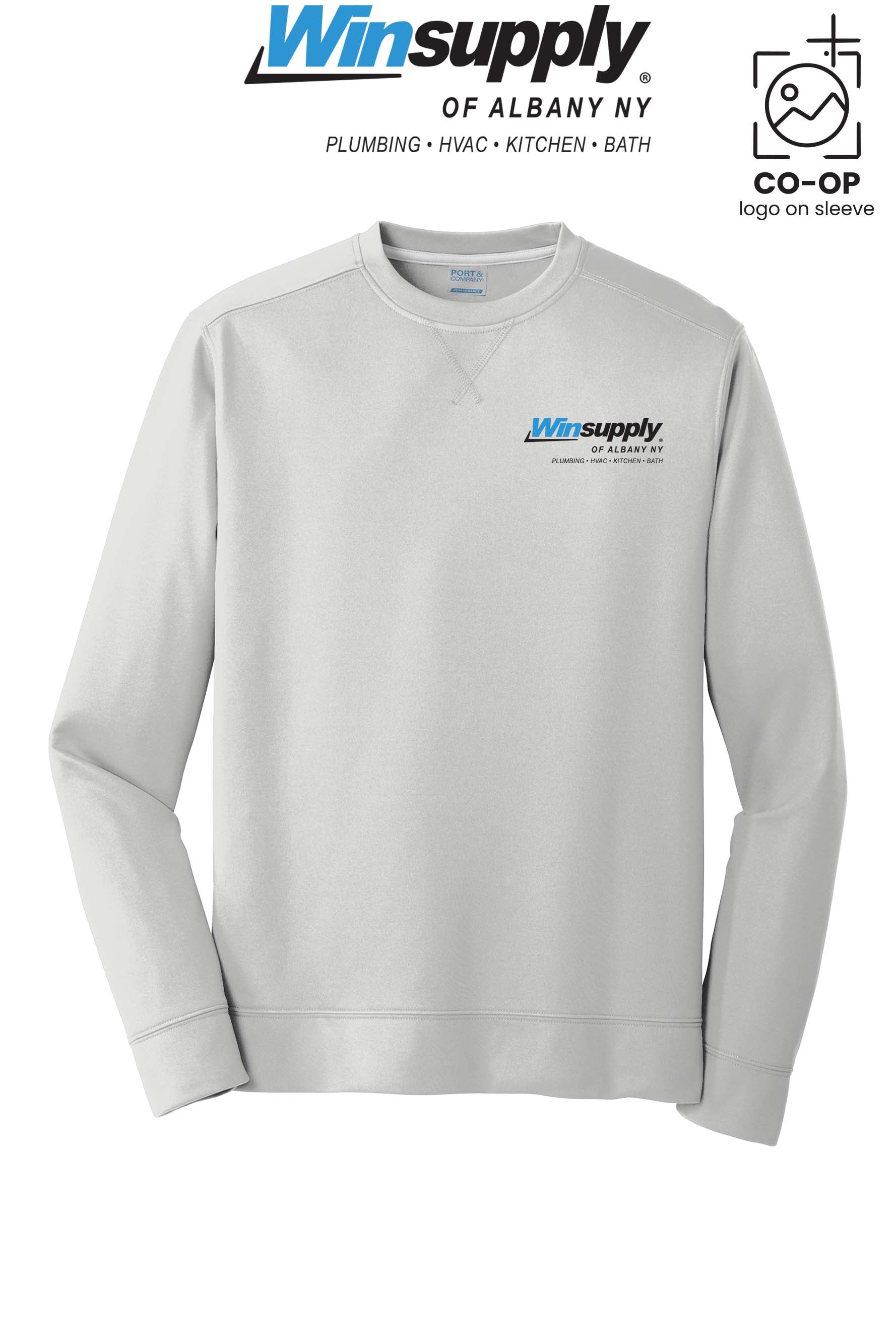 Port & Co™ Performance Fleece Crewneck Sweatshirt - Winsupply of Albany NY