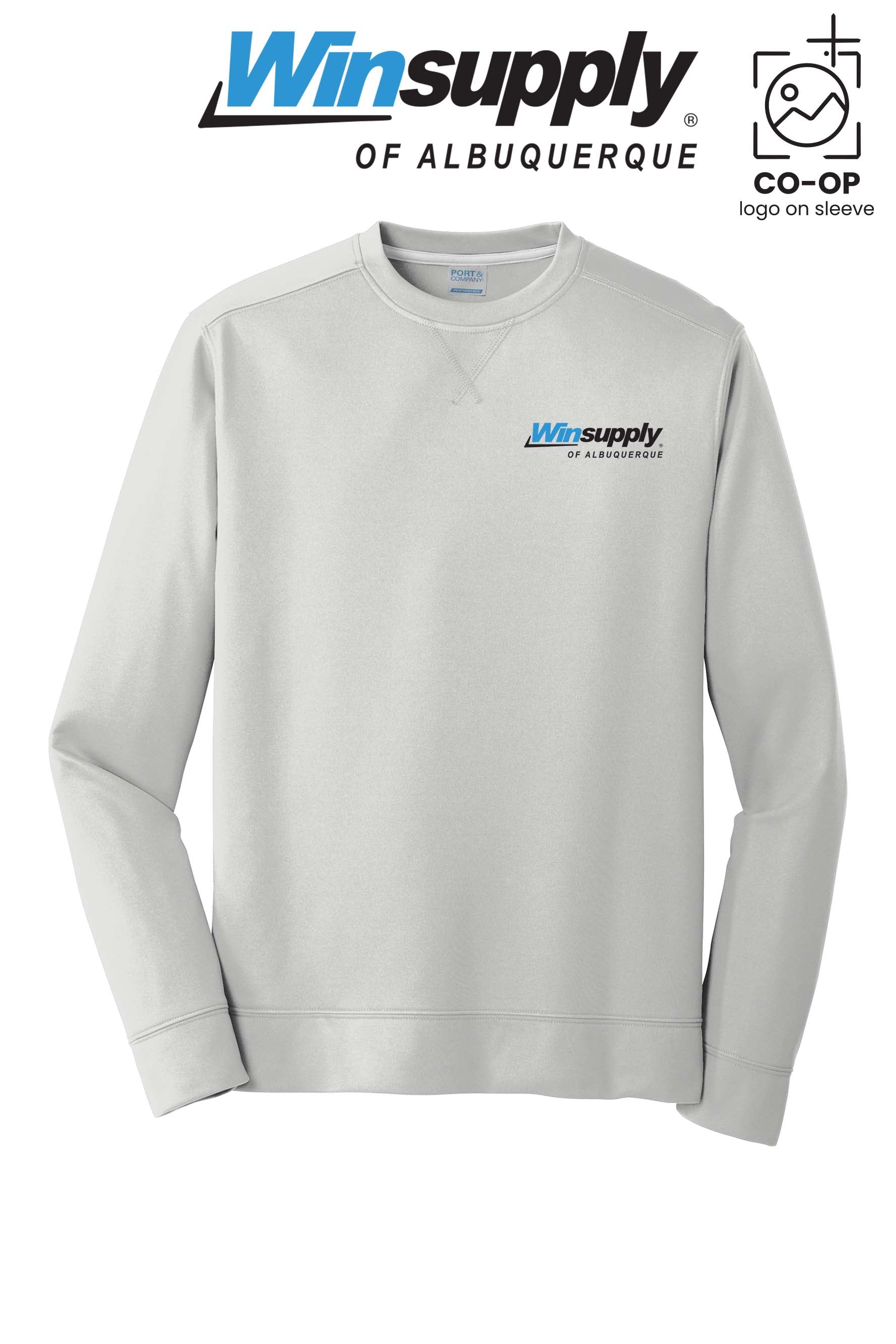 Port & Co™ Performance Fleece Crewneck Sweatshirt - Winsupply of Albuquerque