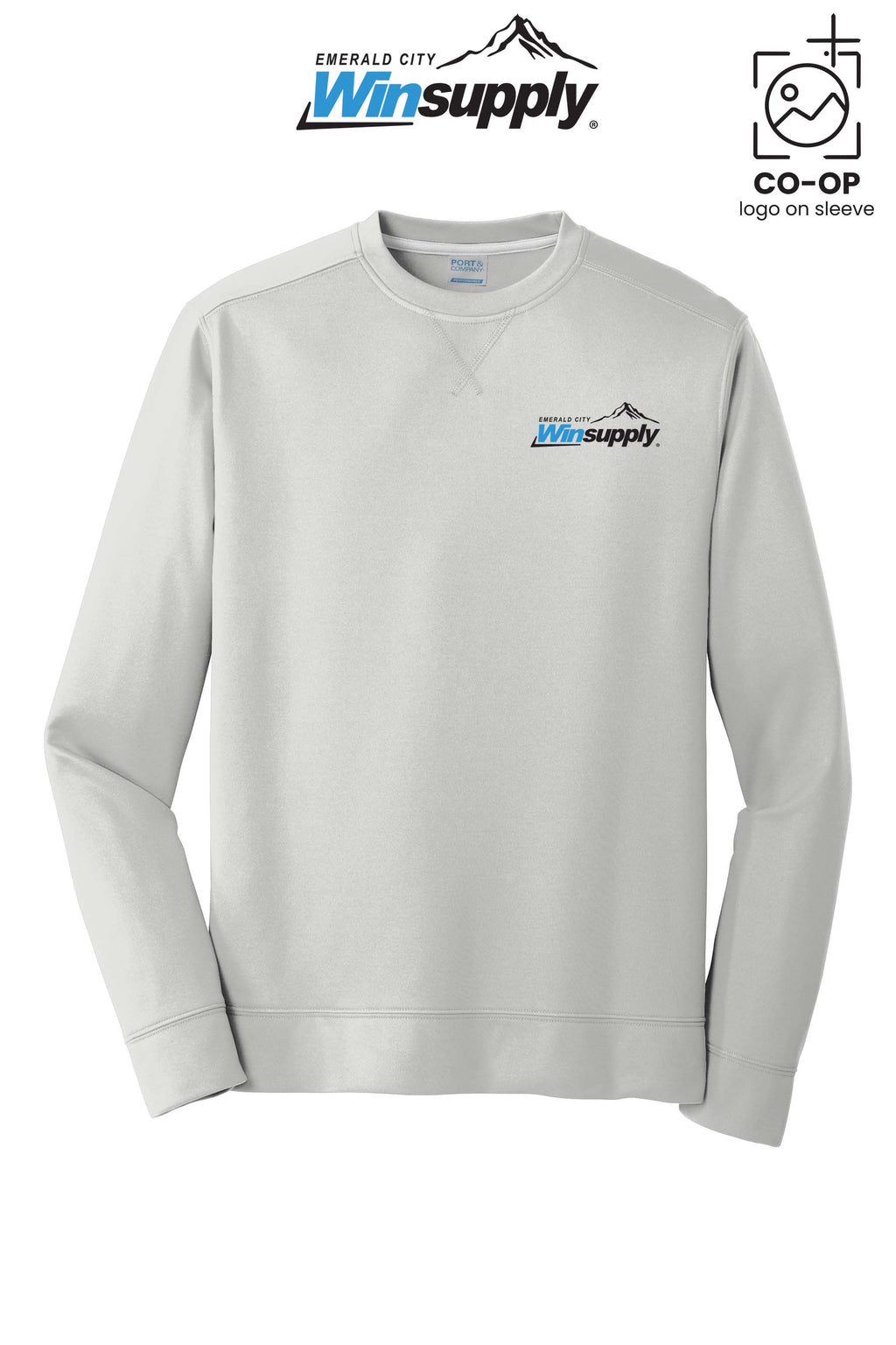 Port & Co™ Performance Fleece Crewneck Sweatshirt - Winsupply Emerald City
