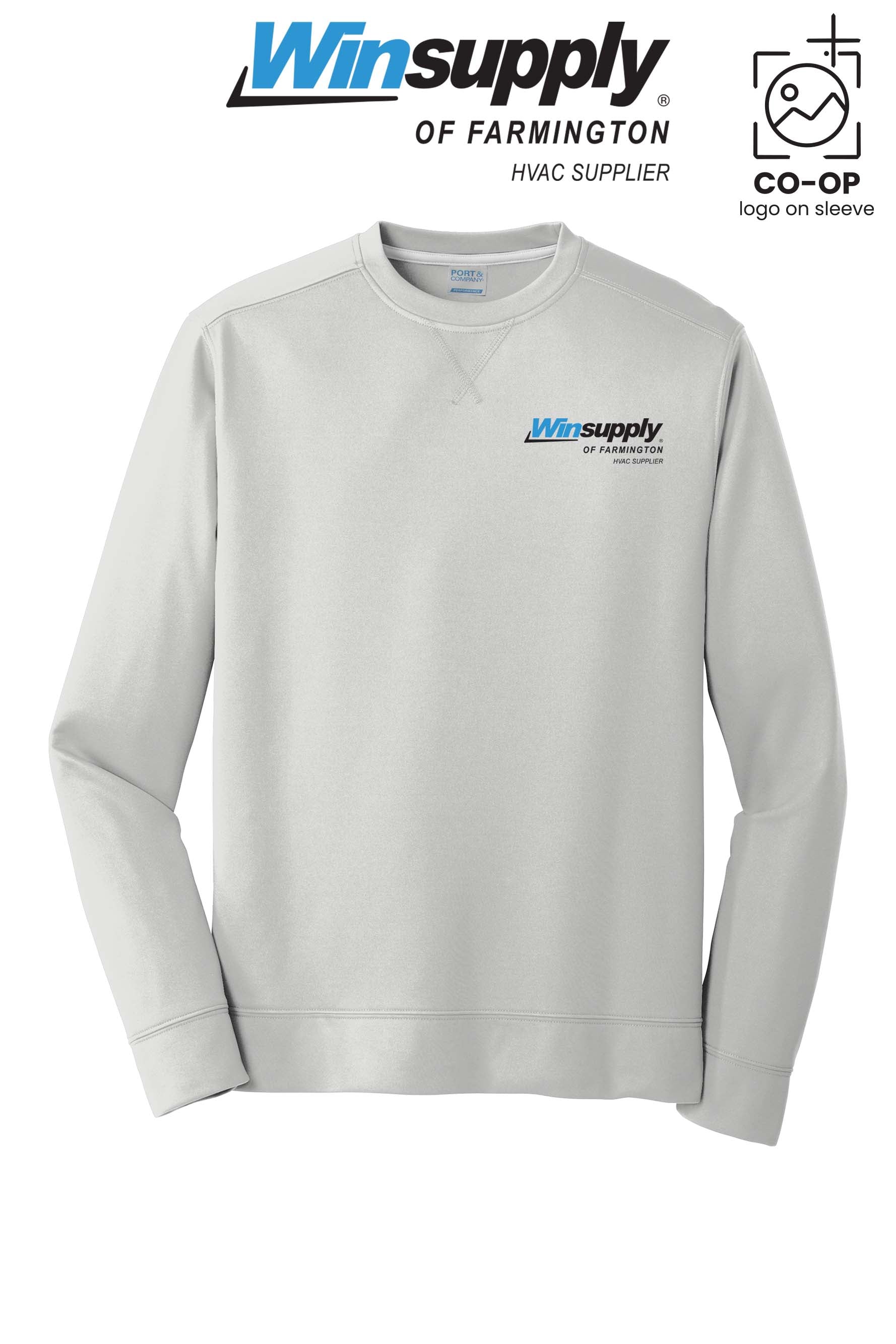 Port & Co™ Performance Fleece Crewneck Sweatshirt - Winsupply of Farmington