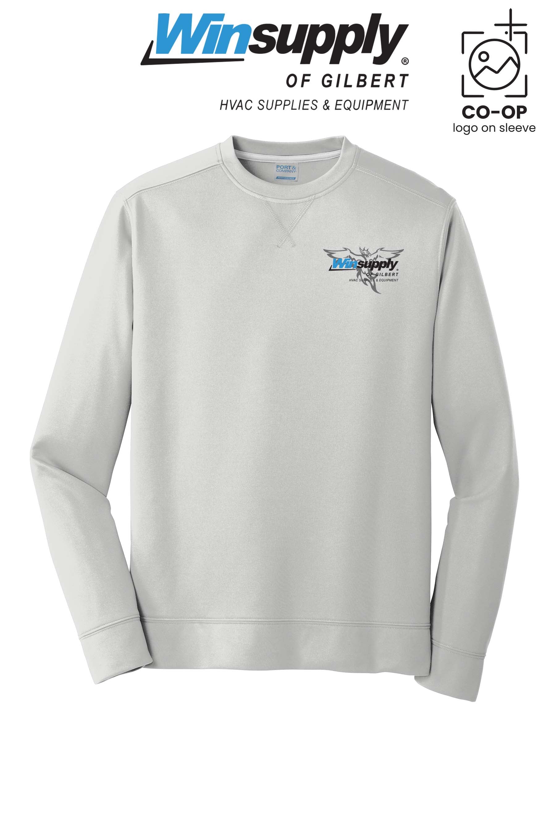 Port & Co™ Performance Fleece Crewneck Sweatshirt - Winsupply of Gilbert