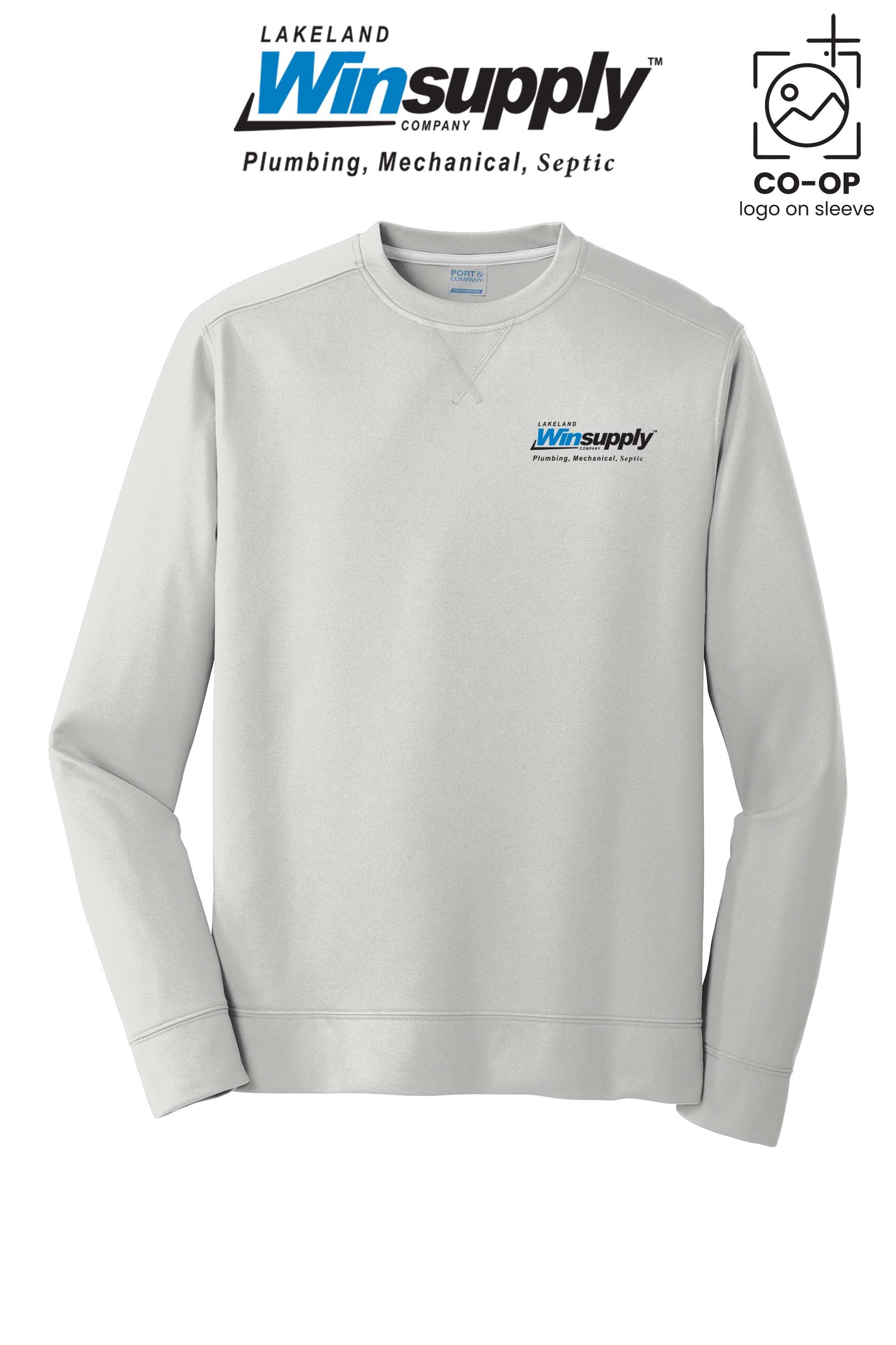 Port & Co™ Performance Fleece Crewneck Sweatshirt - Lakeland Winsupply