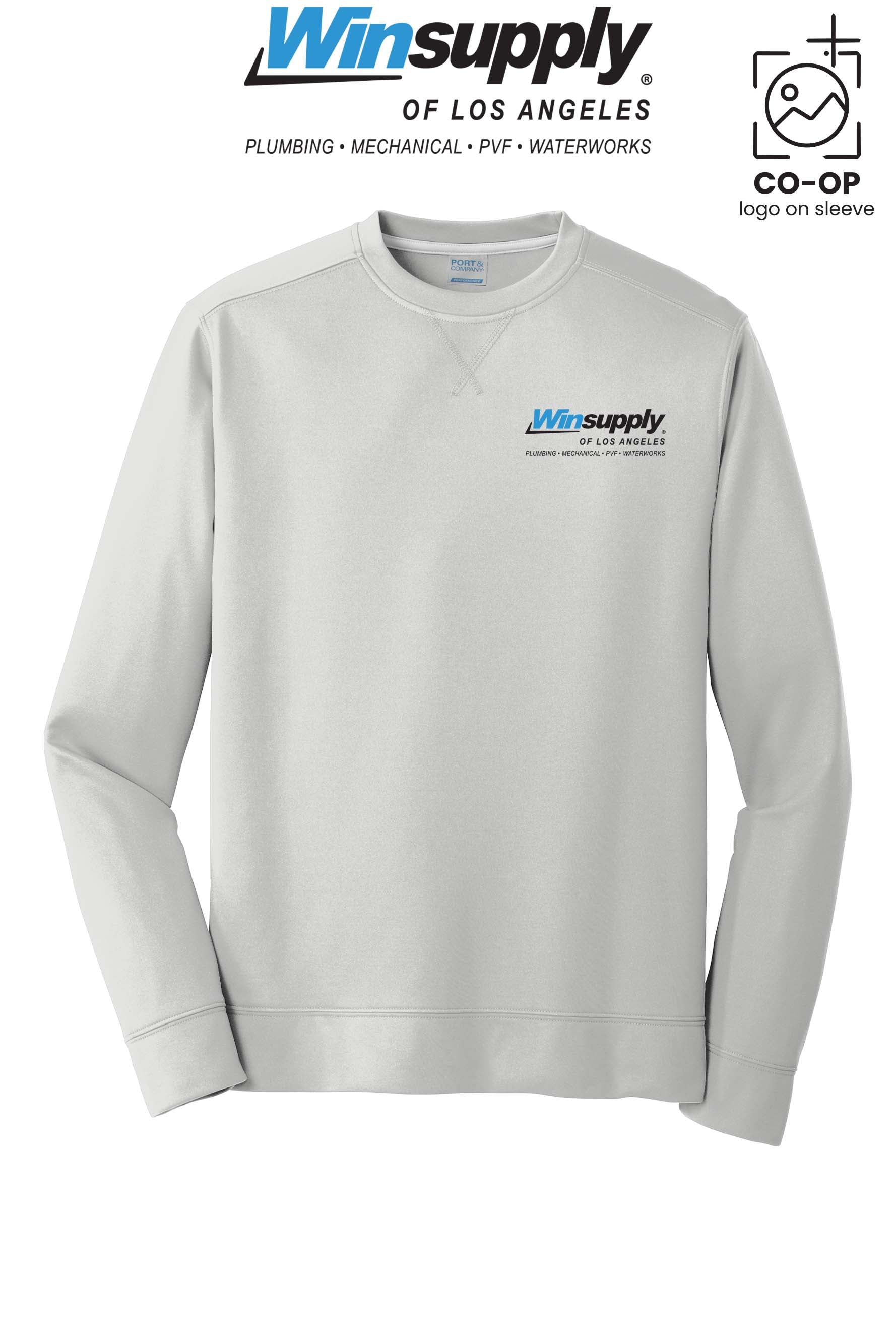 Port & Co™ Performance Fleece Crewneck Sweatshirt - Winsupply of Los Angeles