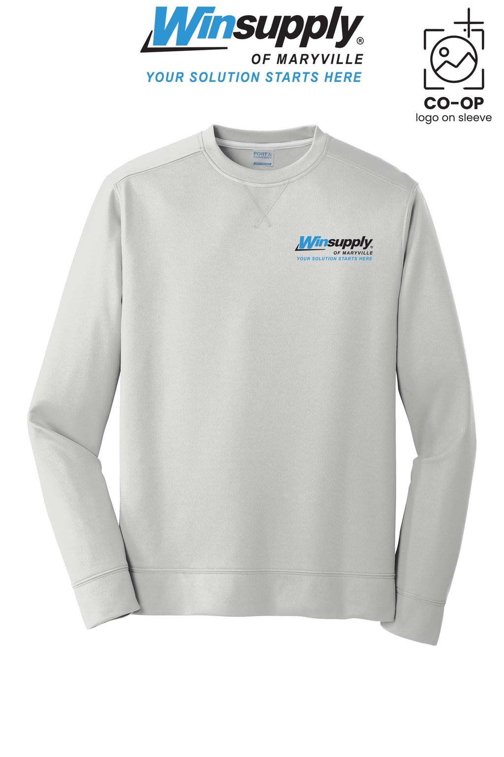 Port & Co™ Performance Fleece Crewneck Sweatshirt - Winsupply of Maryville