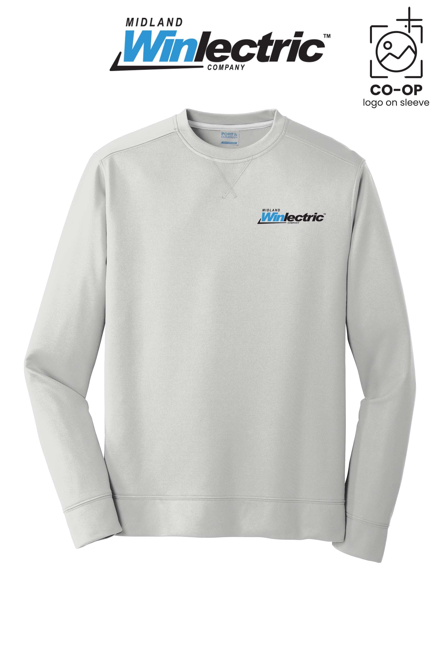 Port & Co™ Performance Fleece Crewneck Sweatshirt - Winlectric of Midland