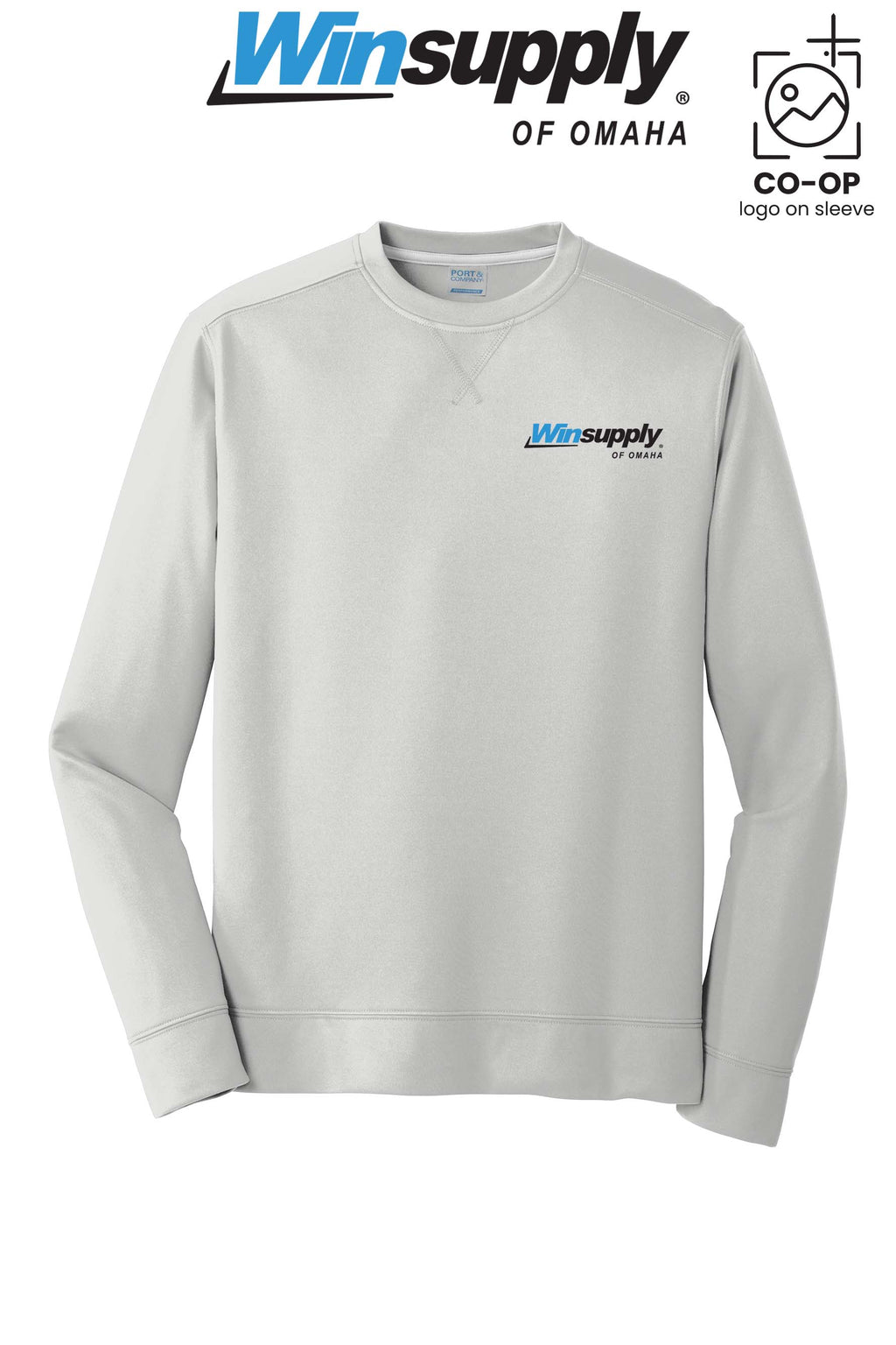 Port & Co™ Performance Fleece Crewneck Sweatshirt - Winsupply of Omaha