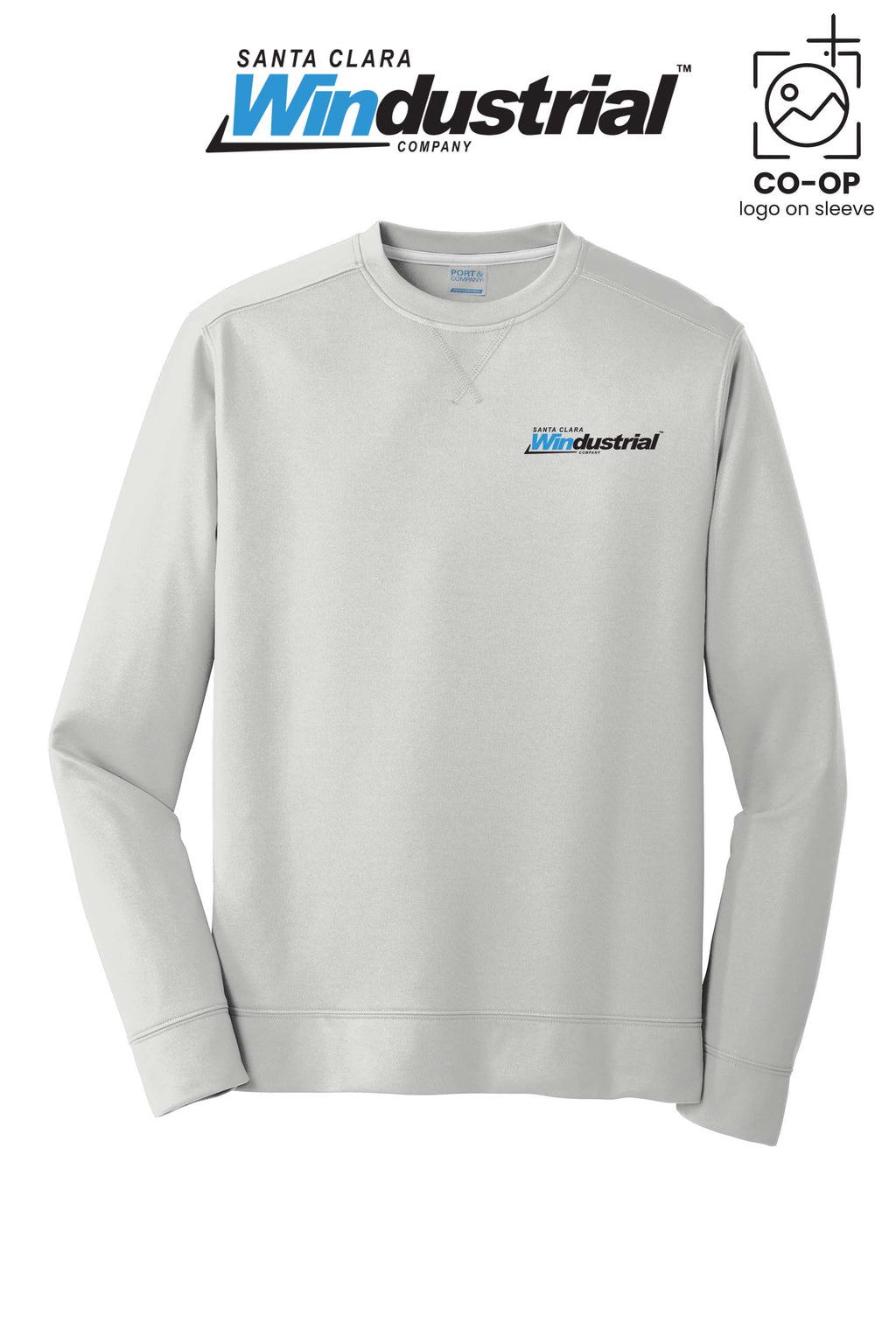 Port & Co™ Performance Fleece Crewneck Sweatshirt - Santa Clara Windustrial
