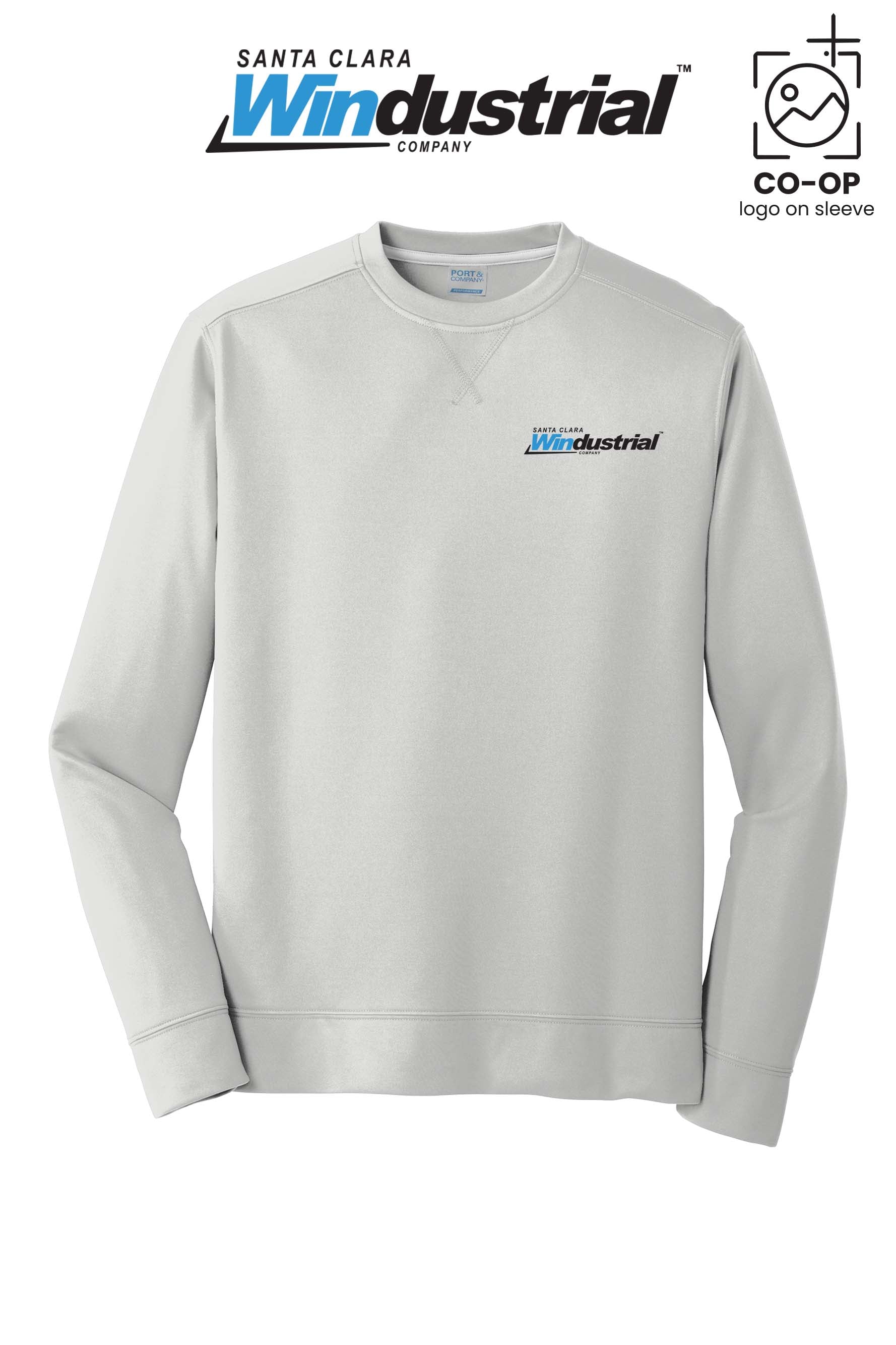 Port & Co™ Performance Fleece Crewneck Sweatshirt - Santa Clara Windustrial