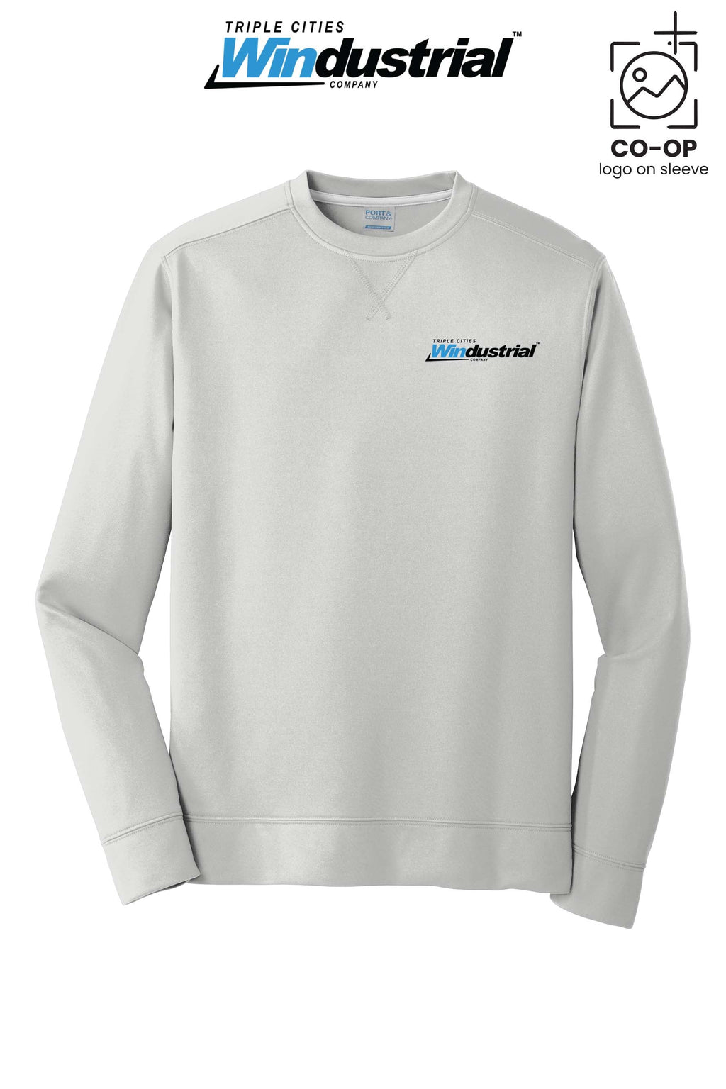 Port & Co™ Performance Fleece Crewneck Sweatshirt - Windustrial Triple Cities